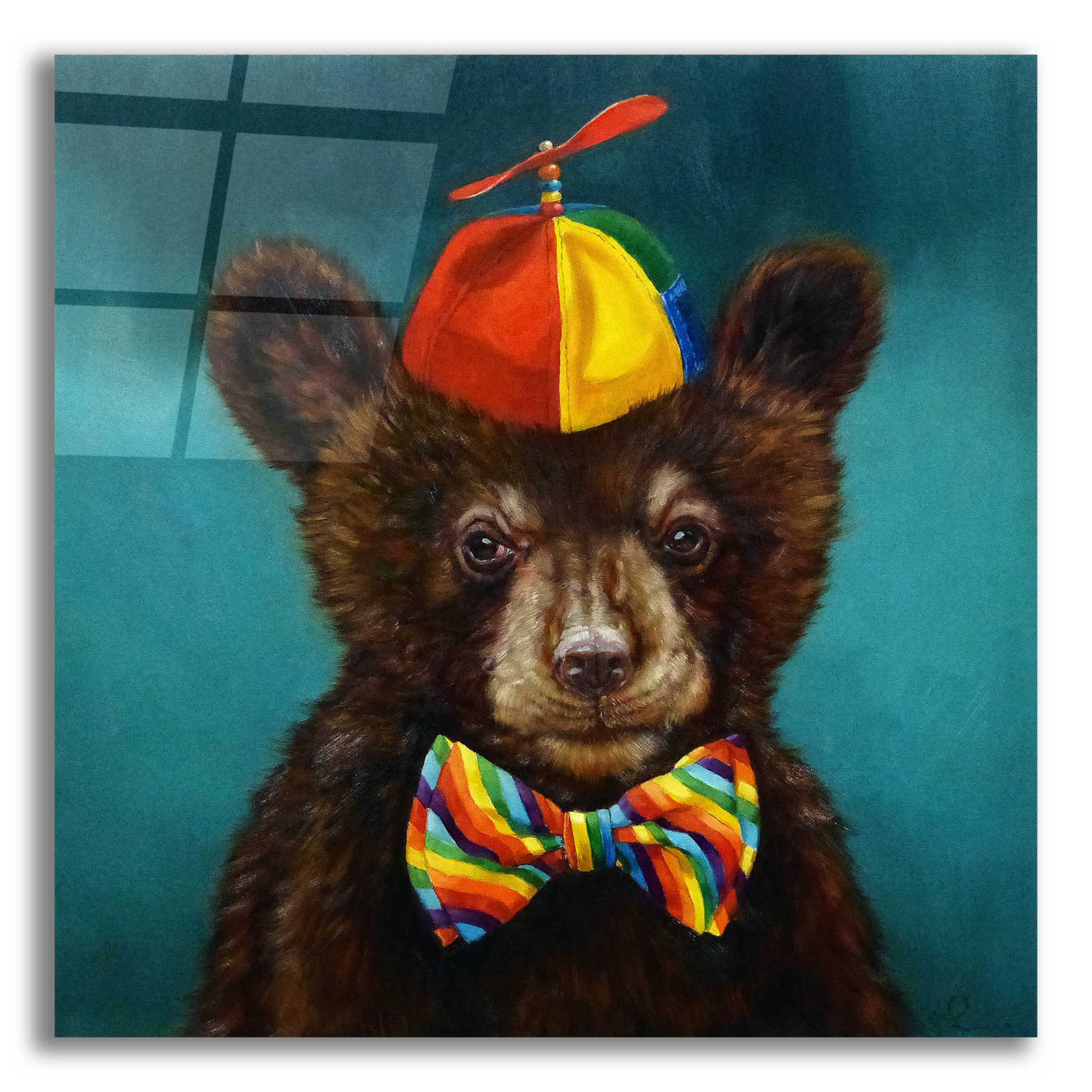 Epic Art 'Baby Bear' by Lucia Heffernan, Acrylic Glass Wall Art,12x12