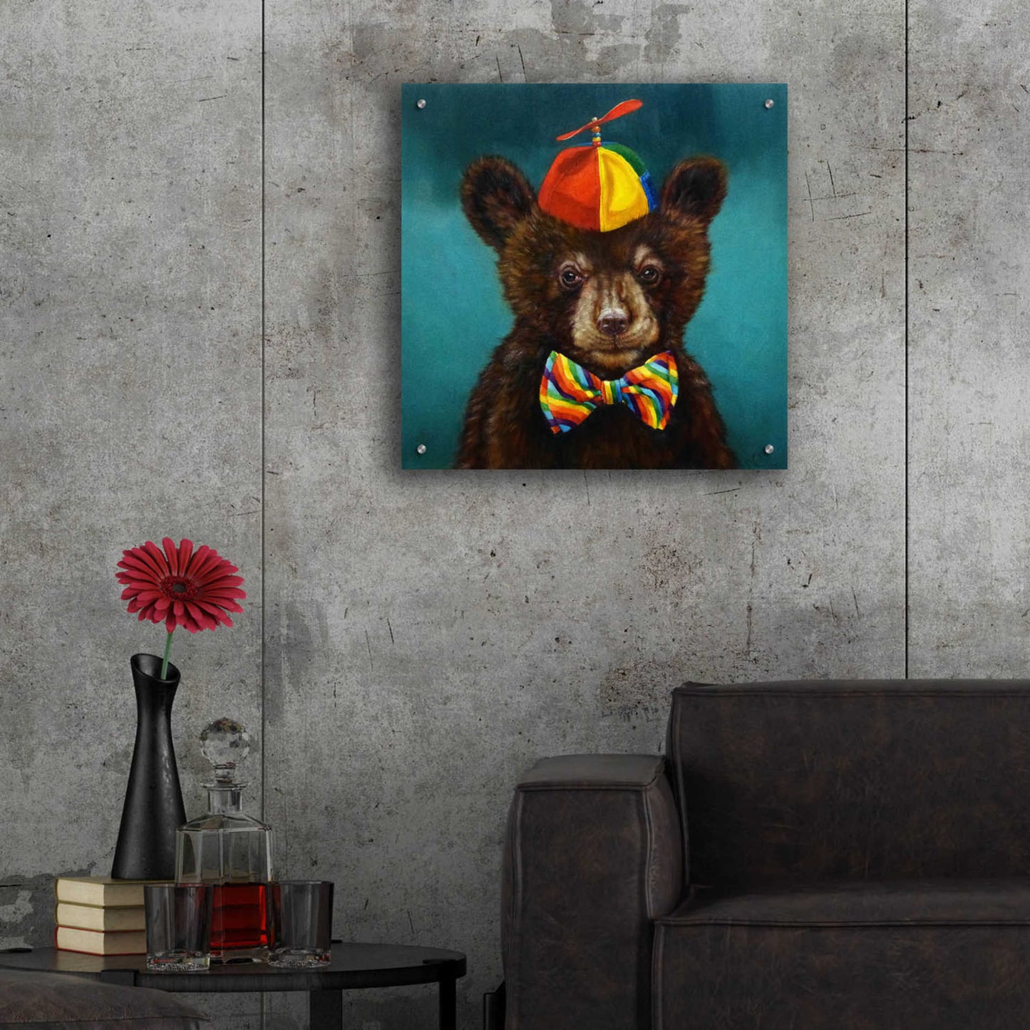 Epic Art 'Baby Bear' by Lucia Heffernan, Acrylic Glass Wall Art,24x24