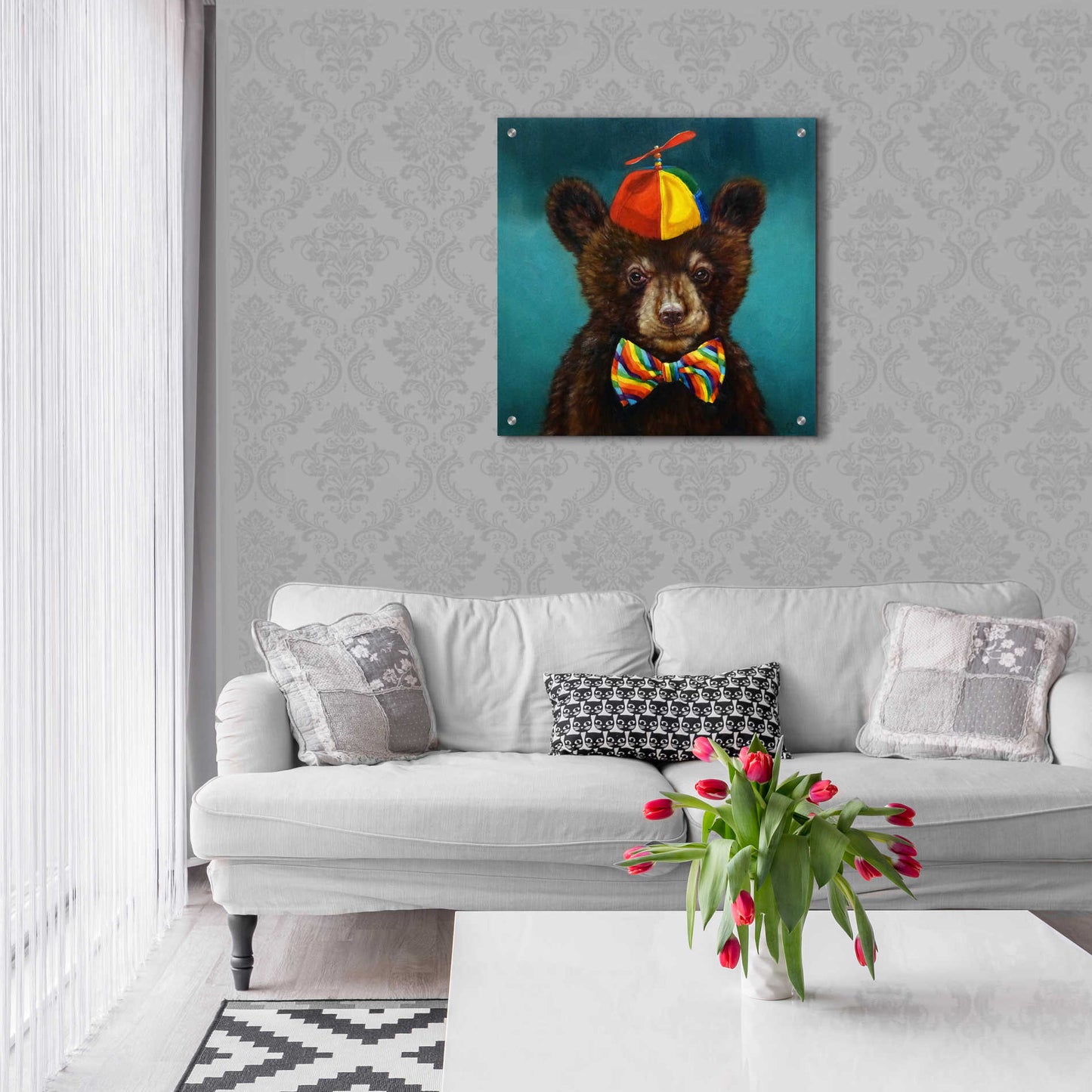 Epic Art 'Baby Bear' by Lucia Heffernan, Acrylic Glass Wall Art,24x24