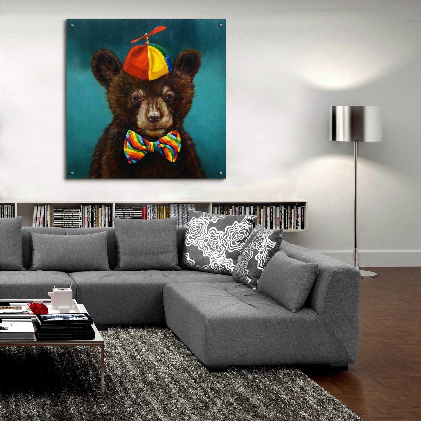 Epic Art 'Baby Bear' by Lucia Heffernan, Acrylic Glass Wall Art,36x36