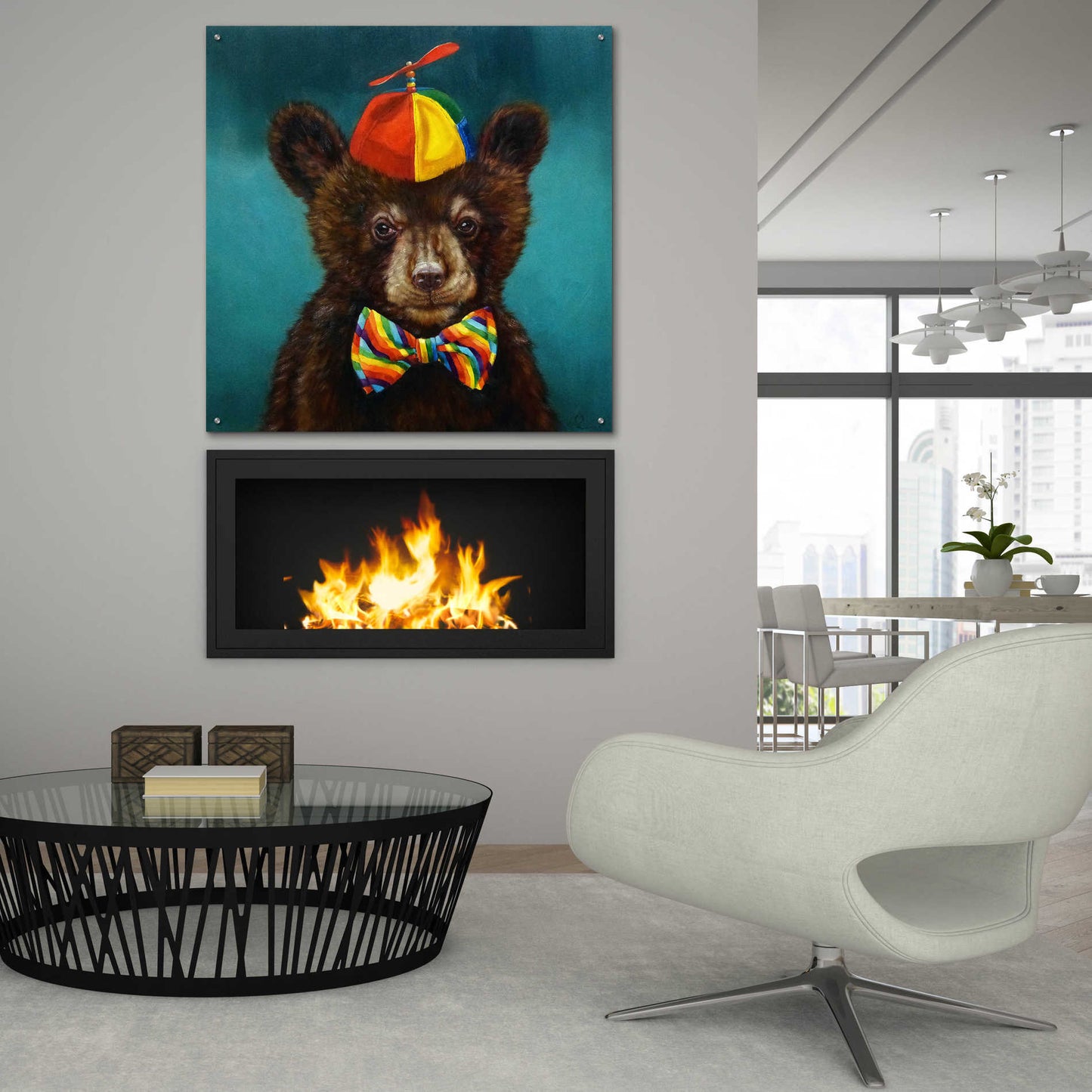 Epic Art 'Baby Bear' by Lucia Heffernan, Acrylic Glass Wall Art,36x36