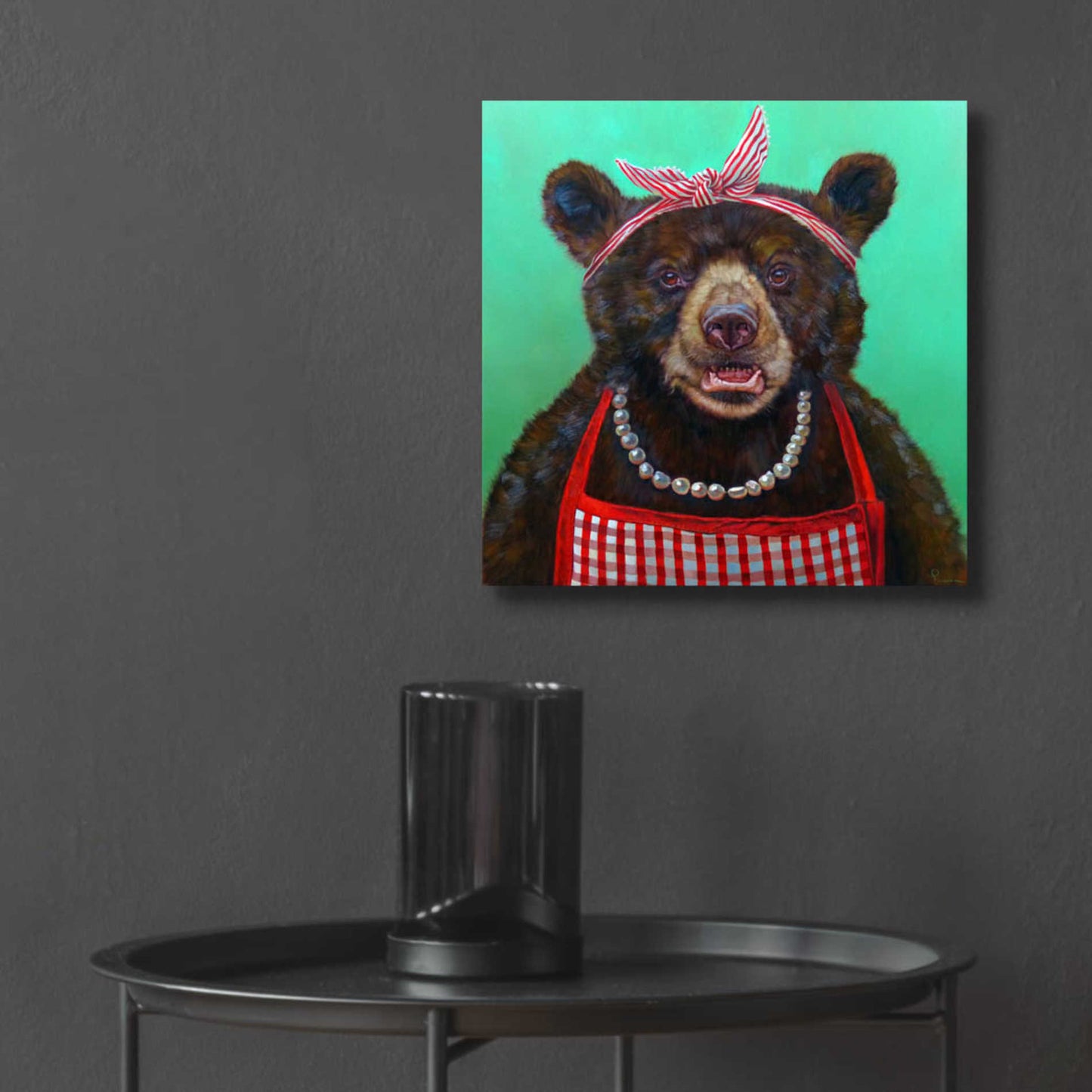 Epic Art 'Mama Bear' by Lucia Heffernan, Acrylic Glass Wall Art,12x12