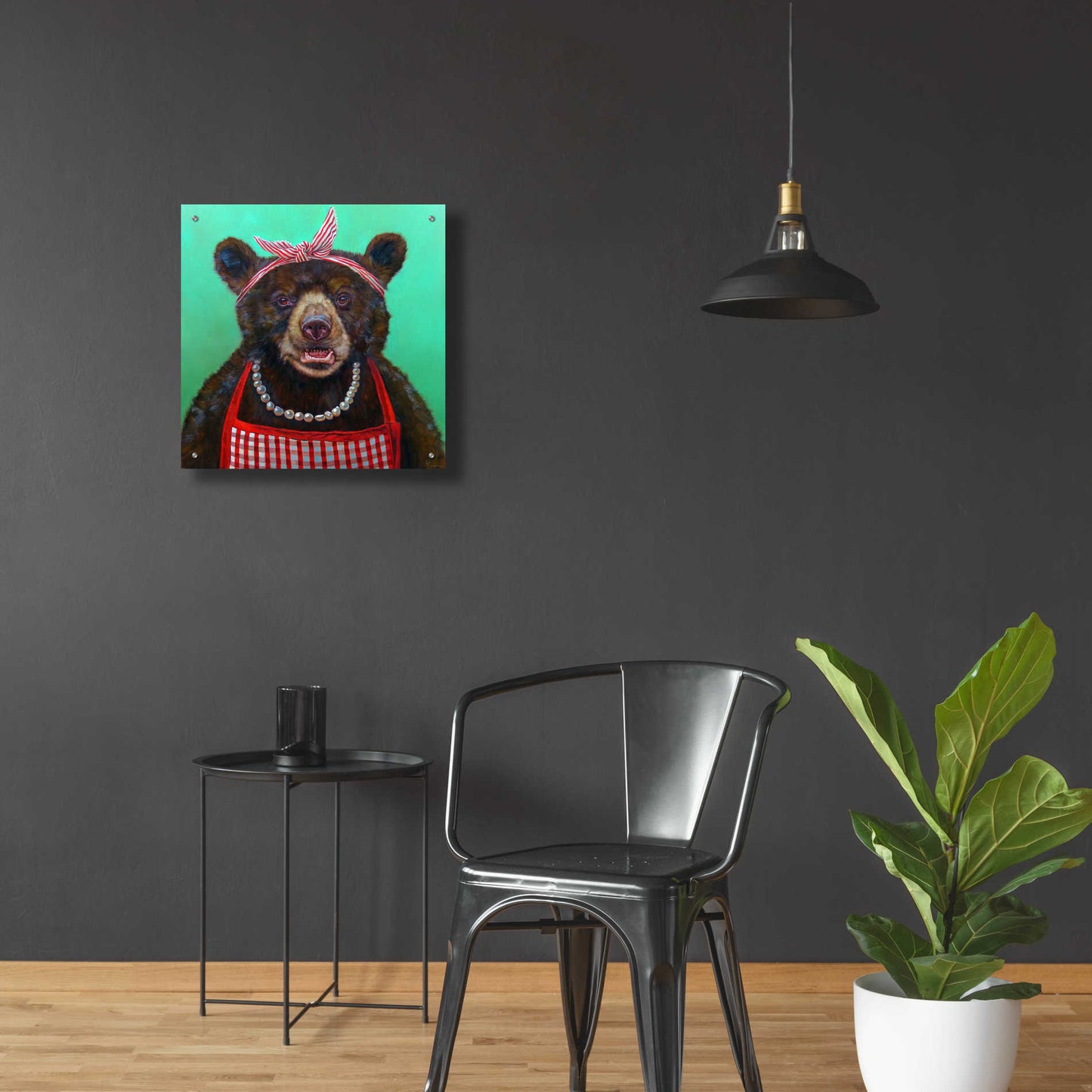 Epic Art 'Mama Bear' by Lucia Heffernan, Acrylic Glass Wall Art,24x24