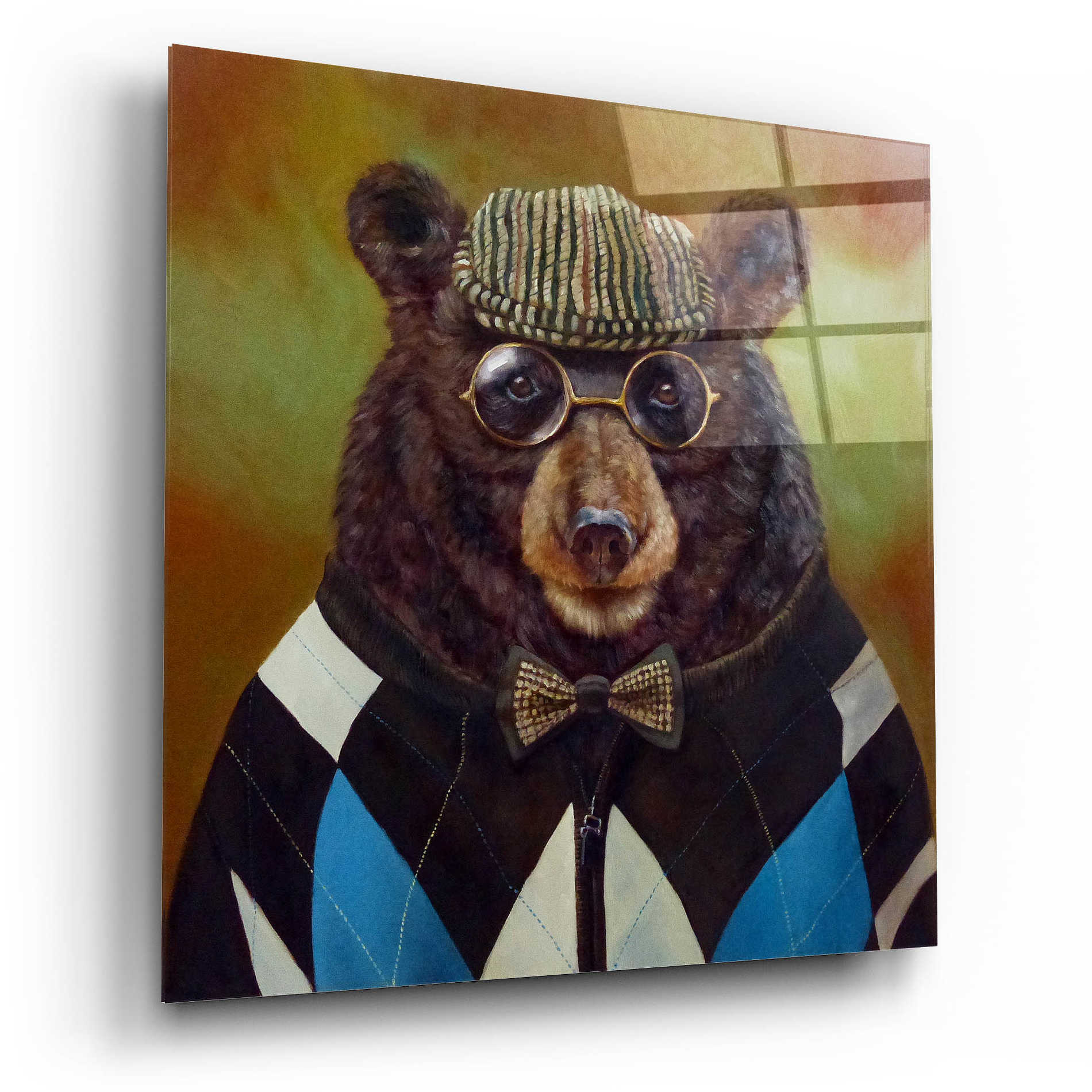 Epic Art 'Papa Bear' by Lucia Heffernan, Acrylic Glass Wall Art,12x12