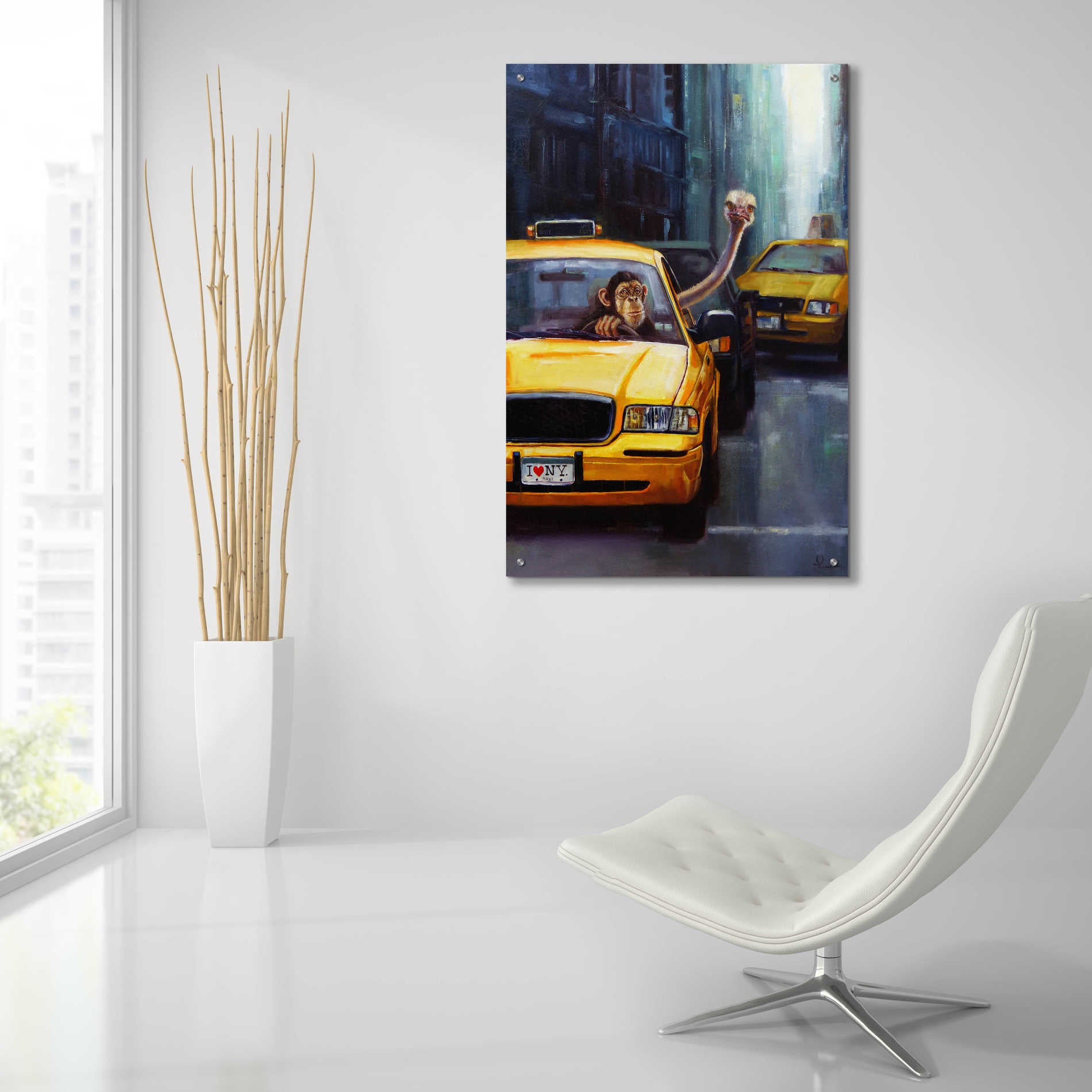 Epic Art 'Rush Hour' by Lucia Heffernan, Acrylic Glass Wall Art,24x36