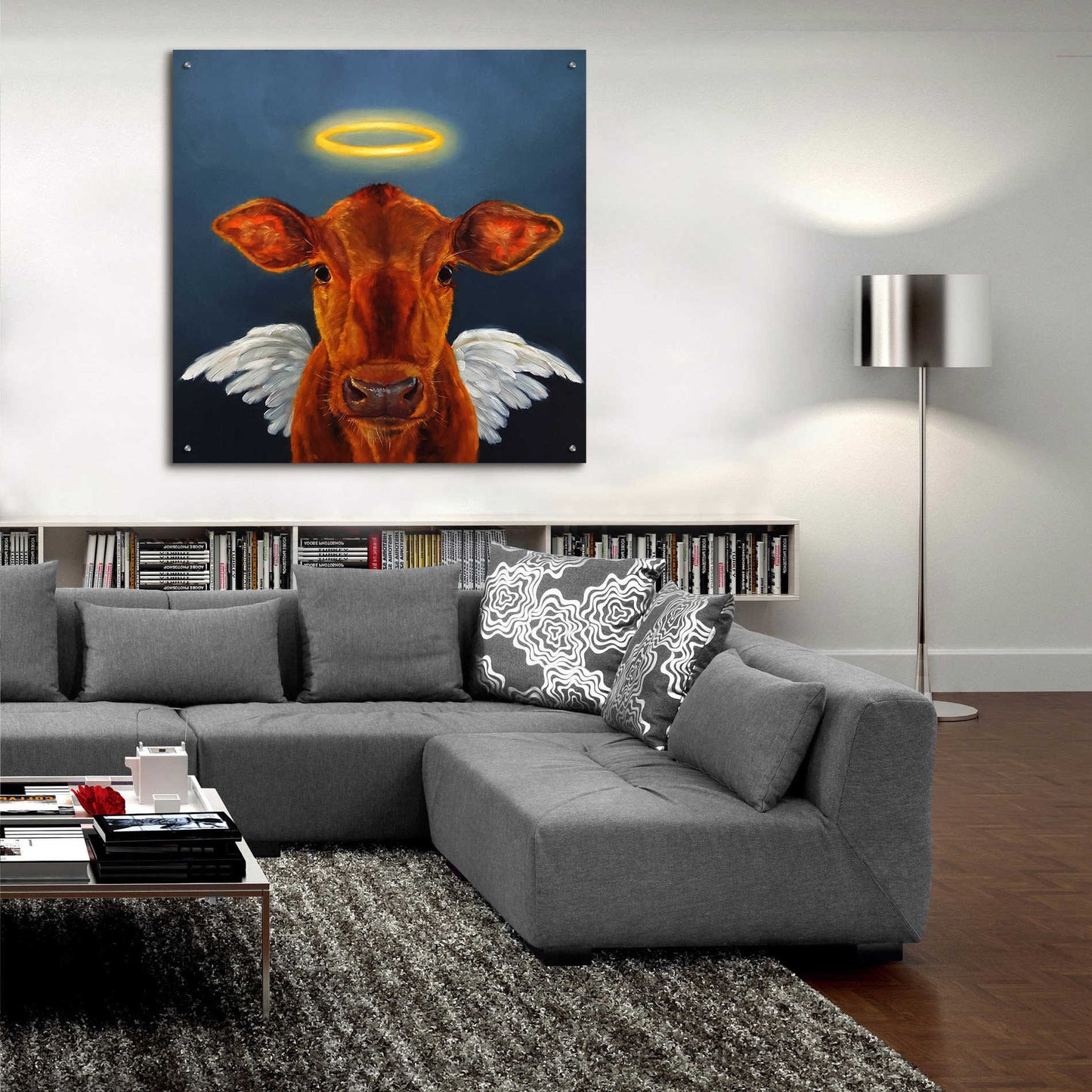 Epic Art 'Holy Cow' by Lucia Heffernan, Acrylic Glass Wall Art,36x36