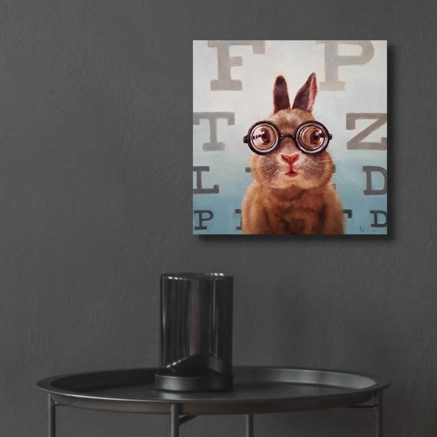 Epic Art 'Four Eyes' by Lucia Heffernan, Acrylic Glass Wall Art,12x12