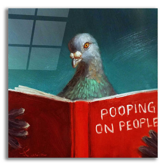 Epic Art 'Pooping on People' by Lucia Heffernan, Acrylic Glass Wall Art