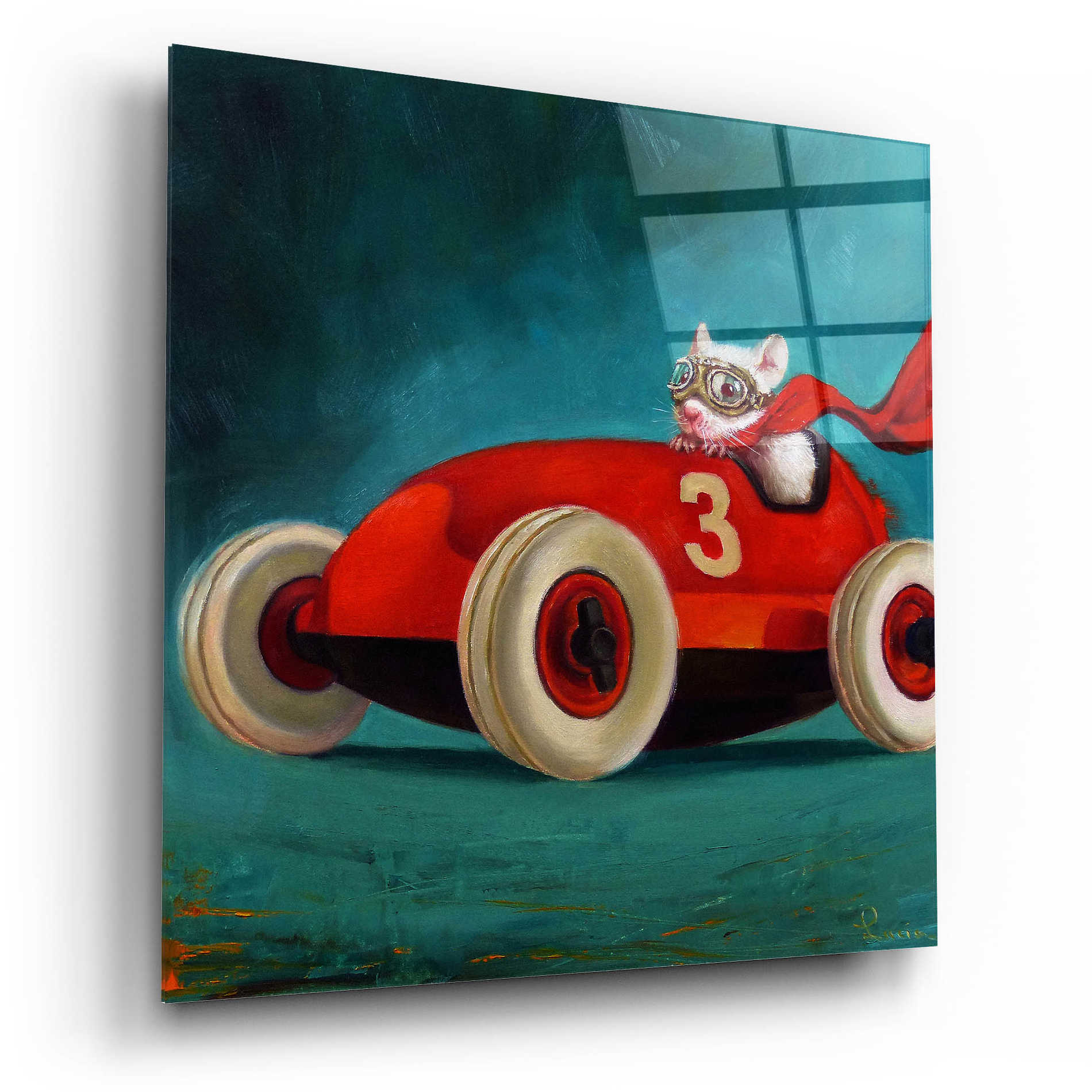 Epic Art 'Speed Racer' by Lucia Heffernan, Acrylic Glass Wall Art,12x12