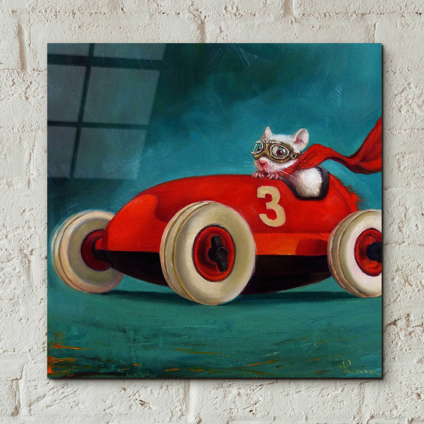 Epic Art 'Speed Racer' by Lucia Heffernan, Acrylic Glass Wall Art,12x12