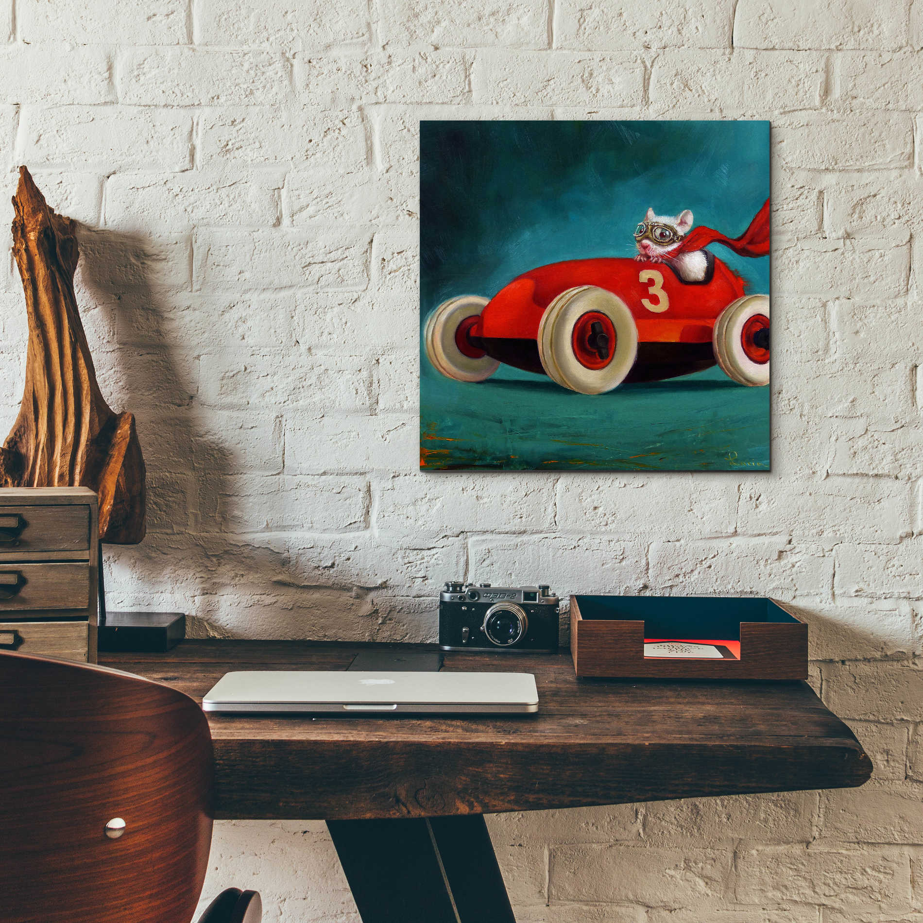 Epic Art 'Speed Racer' by Lucia Heffernan, Acrylic Glass Wall Art,12x12