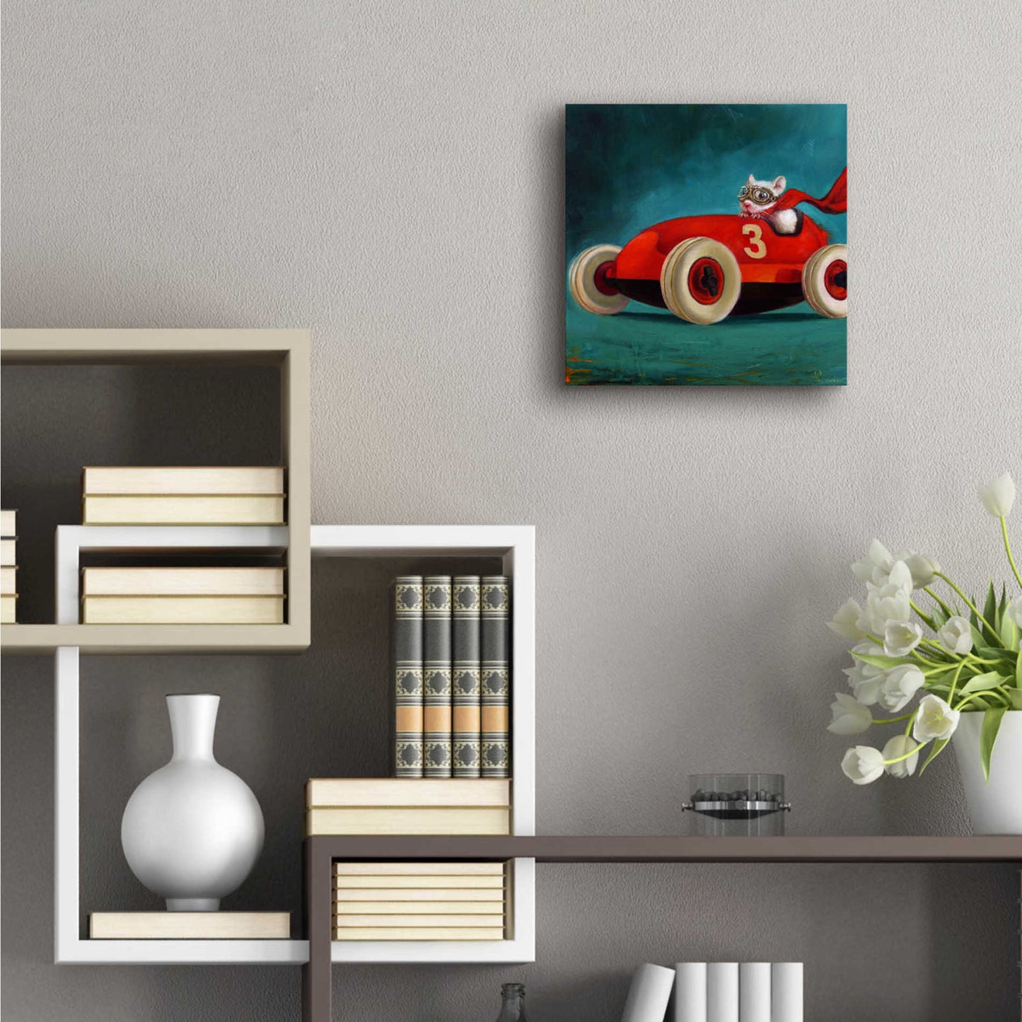 Epic Art 'Speed Racer' by Lucia Heffernan, Acrylic Glass Wall Art,12x12