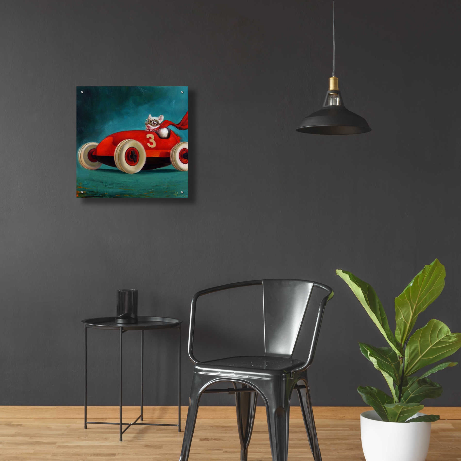 Epic Art 'Speed Racer' by Lucia Heffernan, Acrylic Glass Wall Art,24x24