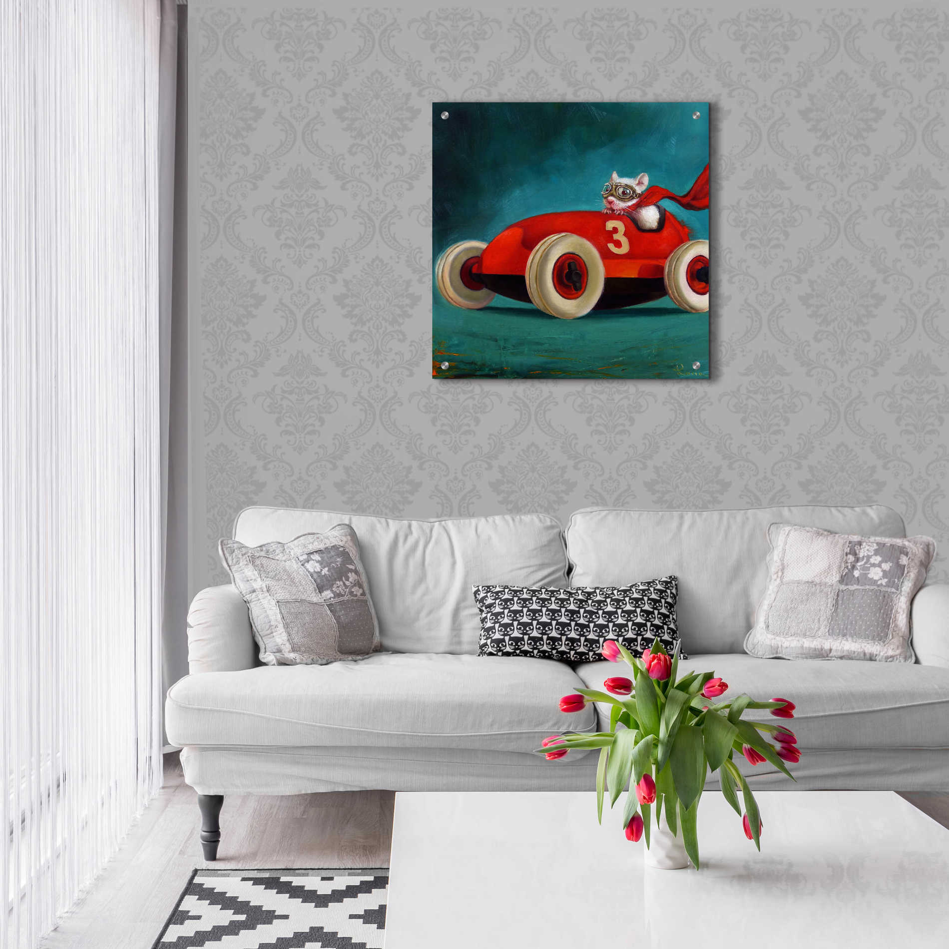 Epic Art 'Speed Racer' by Lucia Heffernan, Acrylic Glass Wall Art,24x24