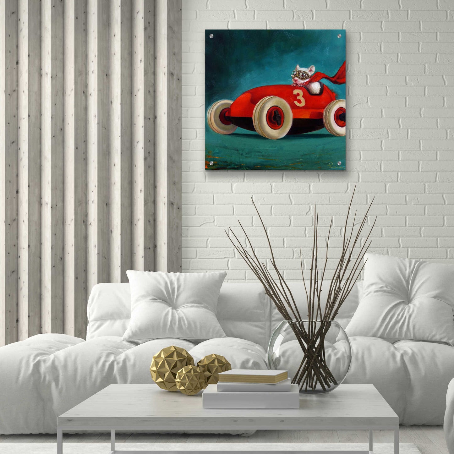 Epic Art 'Speed Racer' by Lucia Heffernan, Acrylic Glass Wall Art,24x24