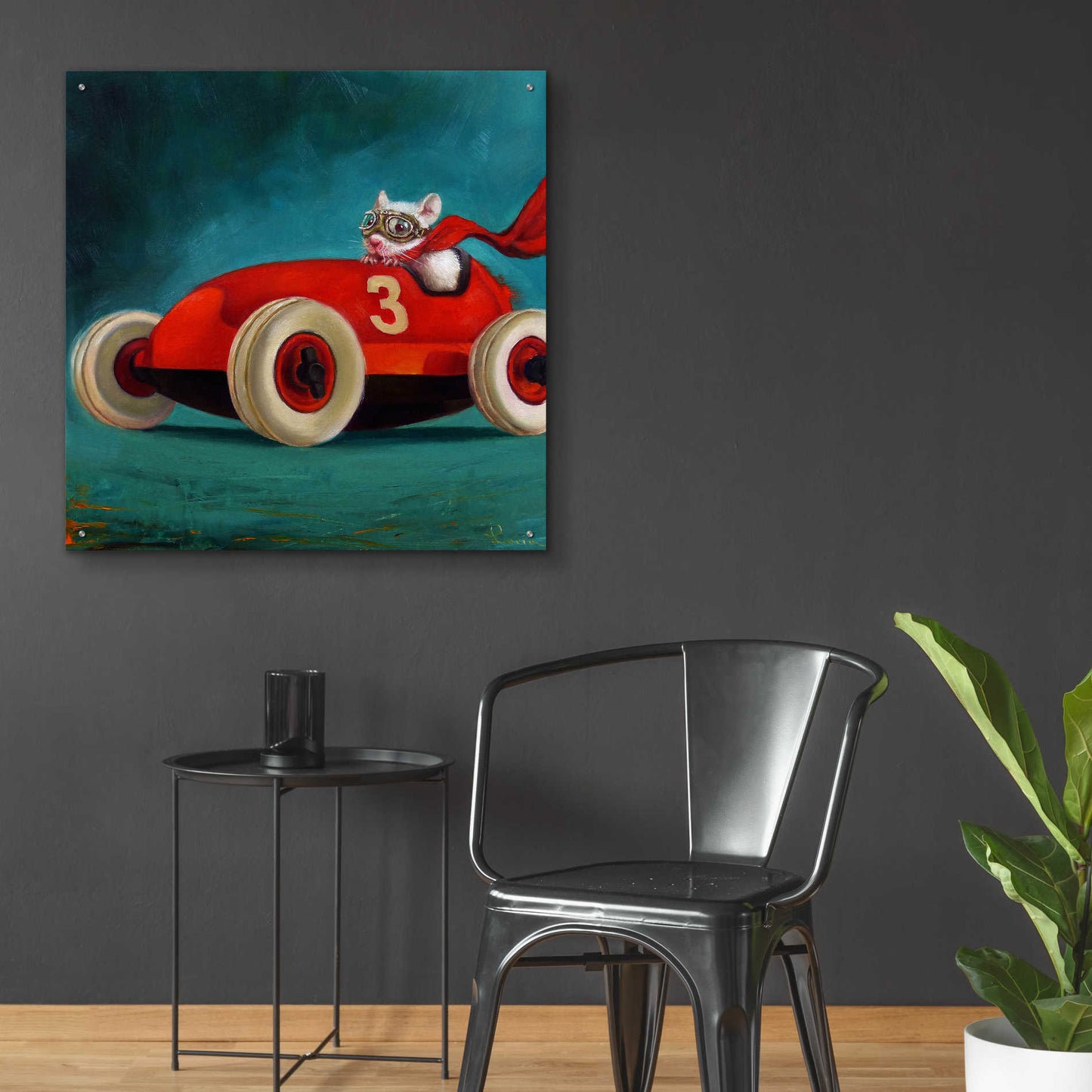 Epic Art 'Speed Racer' by Lucia Heffernan, Acrylic Glass Wall Art,36x36