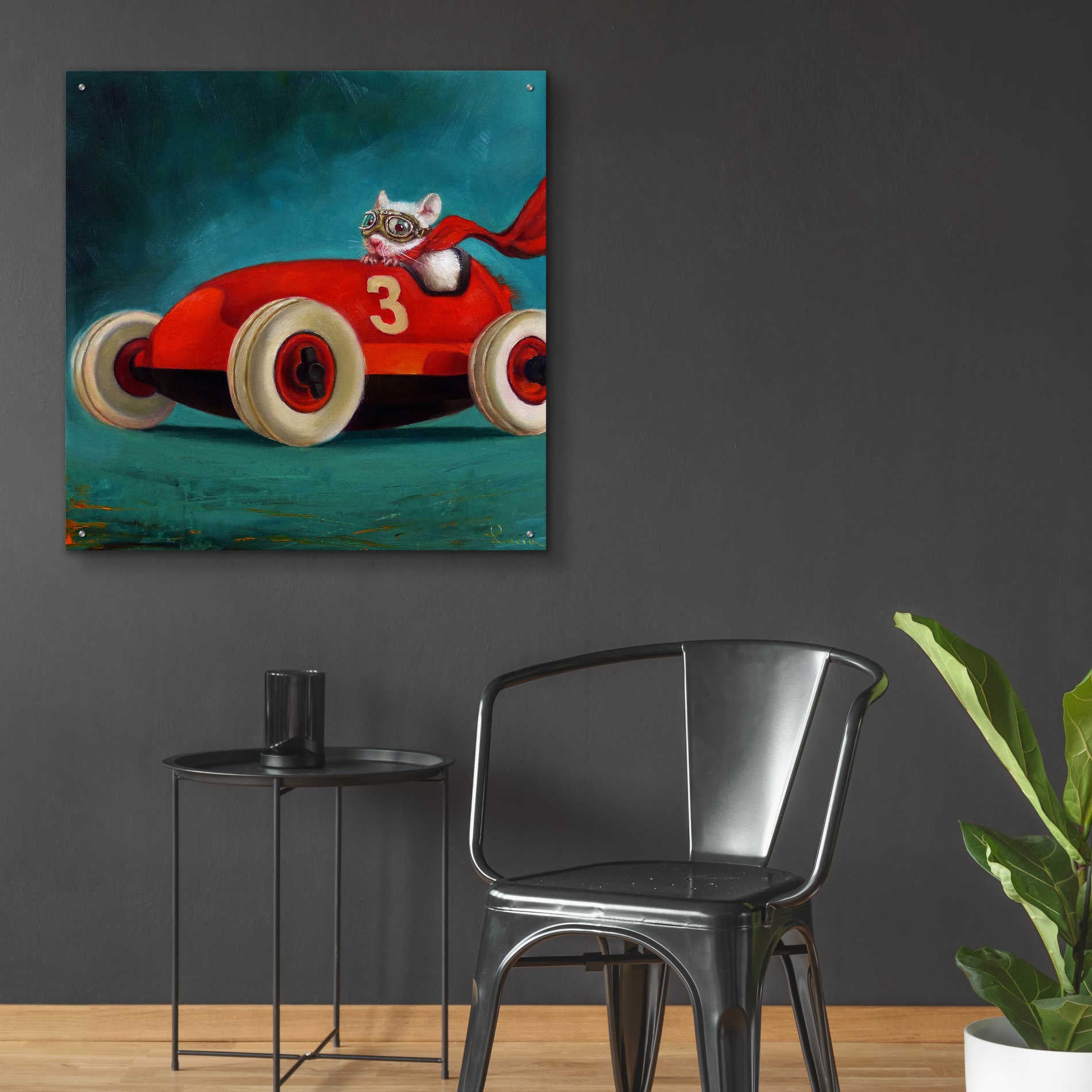 Epic Art 'Speed Racer' by Lucia Heffernan, Acrylic Glass Wall Art,36x36