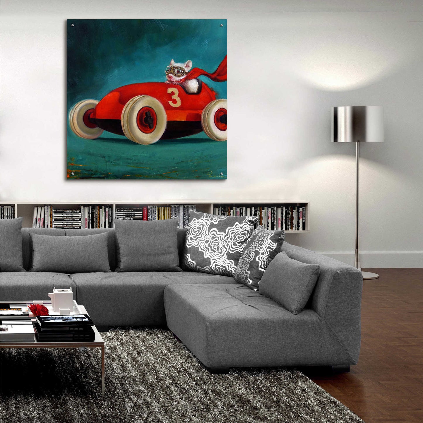 Epic Art 'Speed Racer' by Lucia Heffernan, Acrylic Glass Wall Art,36x36