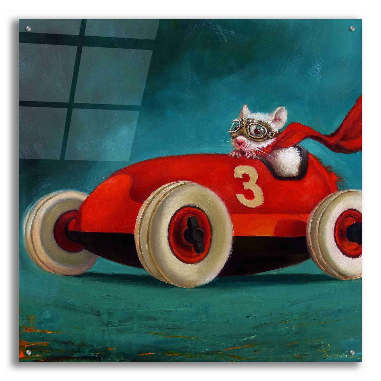 Epic Art 'Speed Racer' by Lucia Heffernan, Acrylic Glass Wall Art,36x36