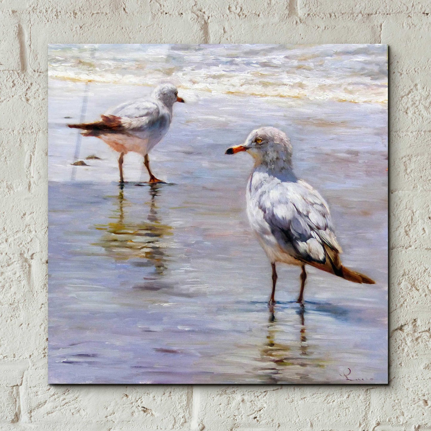 Epic Art 'Waders' by Lucia Heffernan, Acrylic Glass Wall Art,12x12