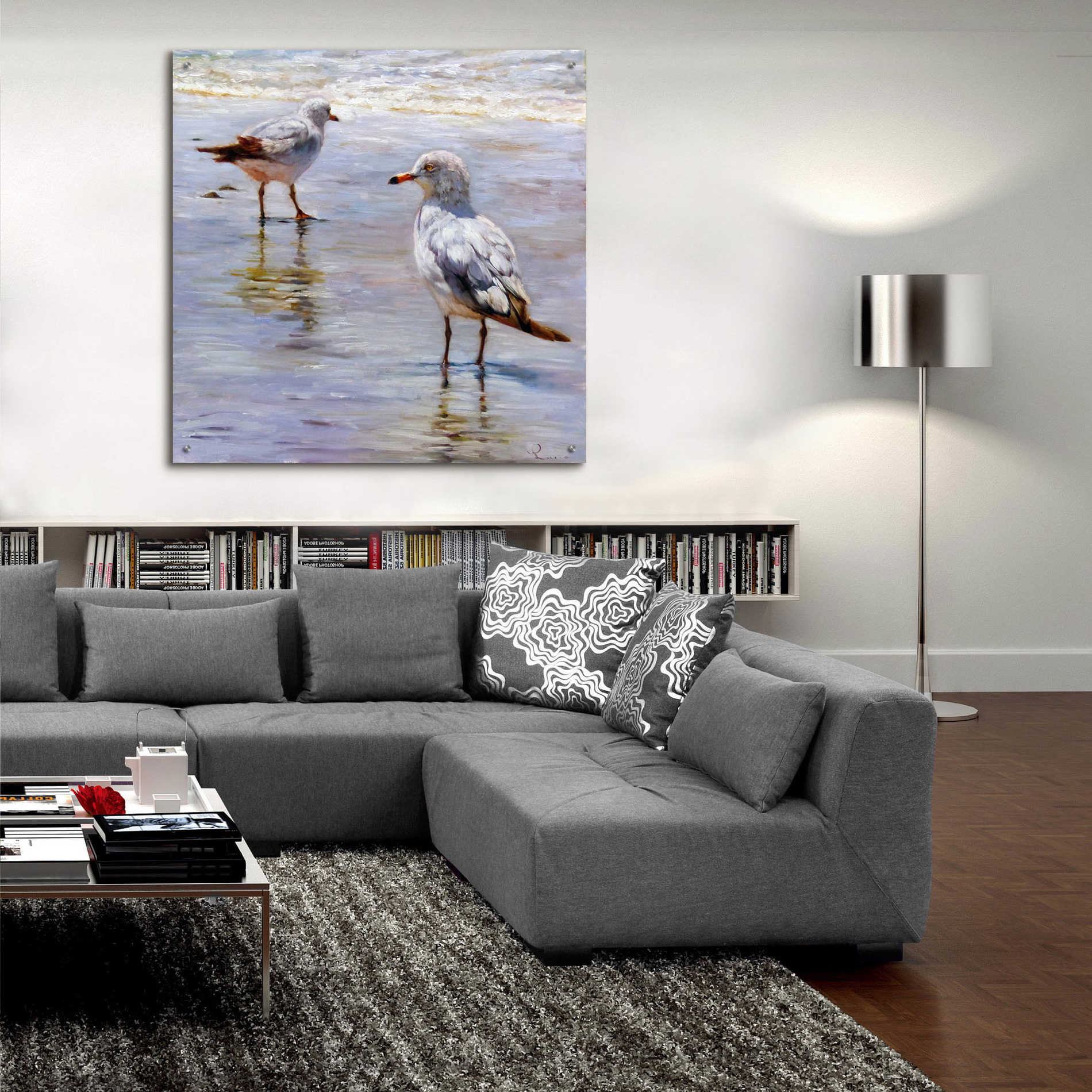 Epic Art 'Waders' by Lucia Heffernan, Acrylic Glass Wall Art,36x36