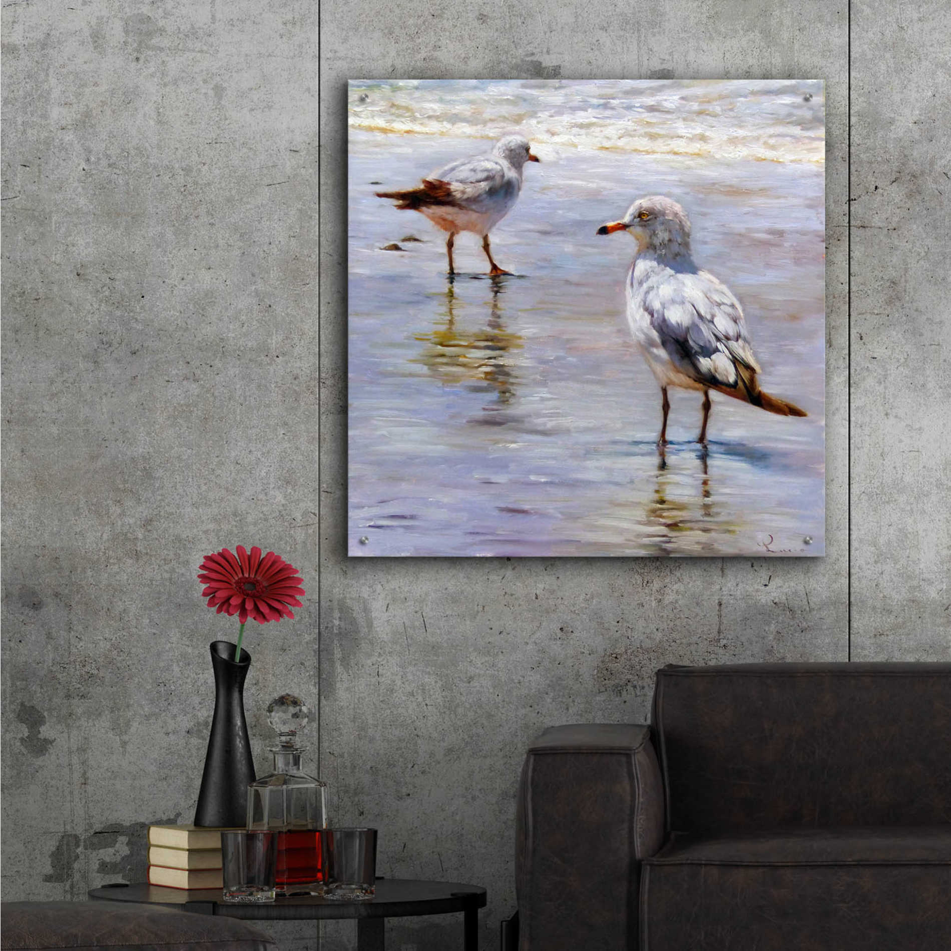 Epic Art 'Waders' by Lucia Heffernan, Acrylic Glass Wall Art,36x36