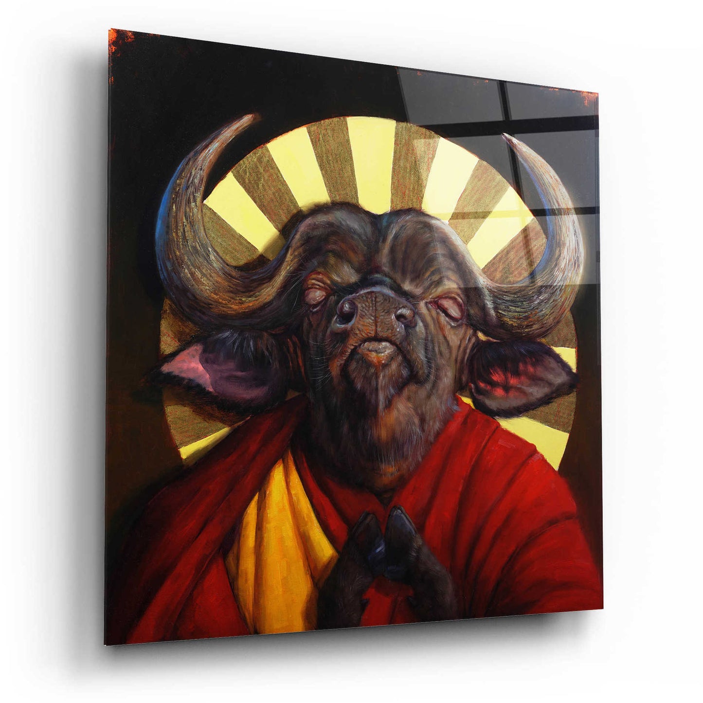 Epic Art 'Holy Cow II' by Lucia Heffernan, Acrylic Glass Wall Art,12x12