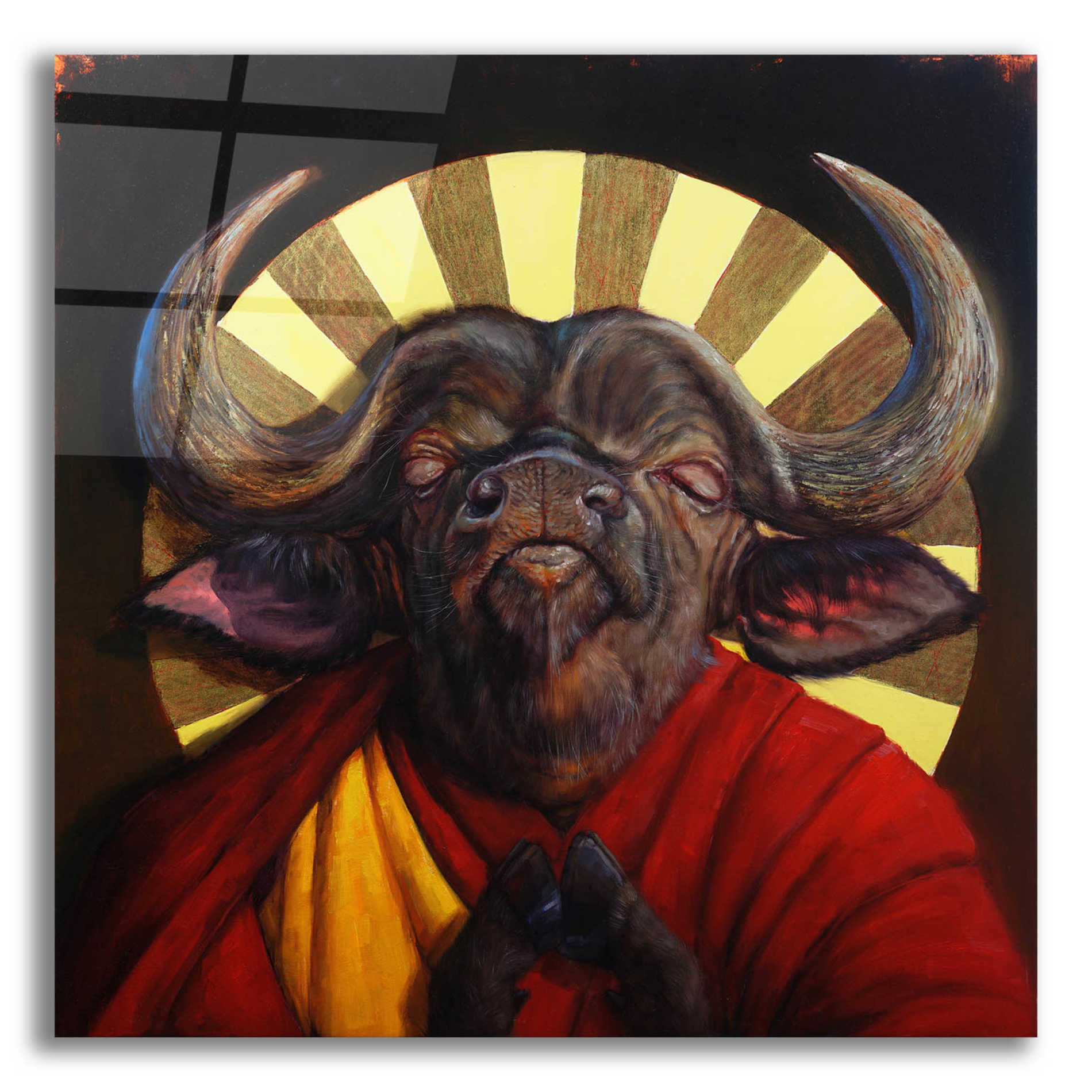 Epic Art 'Holy Cow II' by Lucia Heffernan, Acrylic Glass Wall Art,12x12