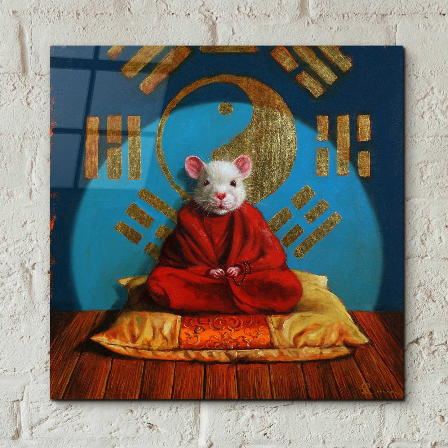 Epic Art 'Inner Peace' by Lucia Heffernan, Acrylic Glass Wall Art,12x12