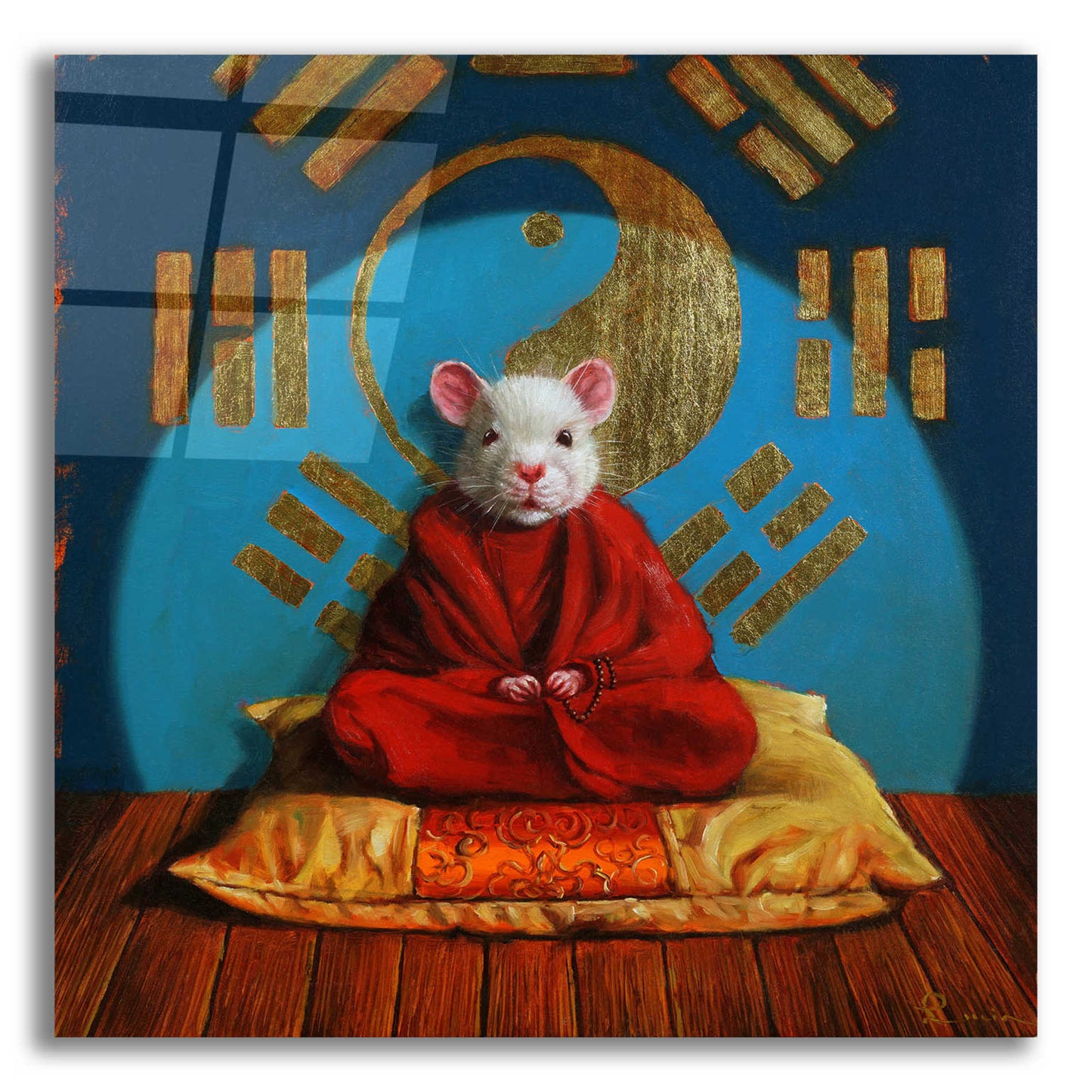 Epic Art 'Inner Peace' by Lucia Heffernan, Acrylic Glass Wall Art,12x12