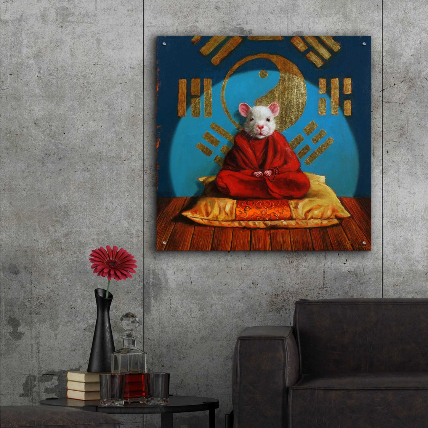 Epic Art 'Inner Peace' by Lucia Heffernan, Acrylic Glass Wall Art,36x36