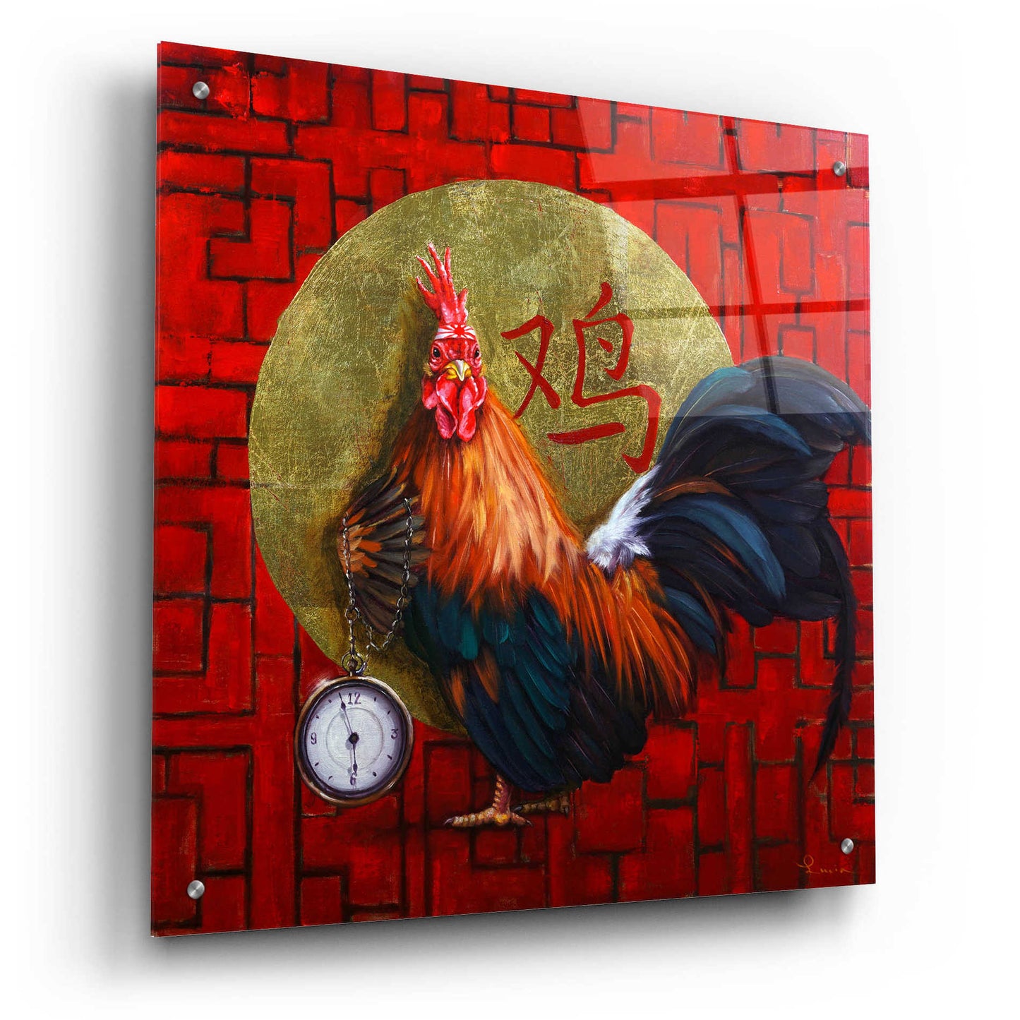 Epic Art 'Keeper of Time' by Lucia Heffernan, Acrylic Glass Wall Art,24x24