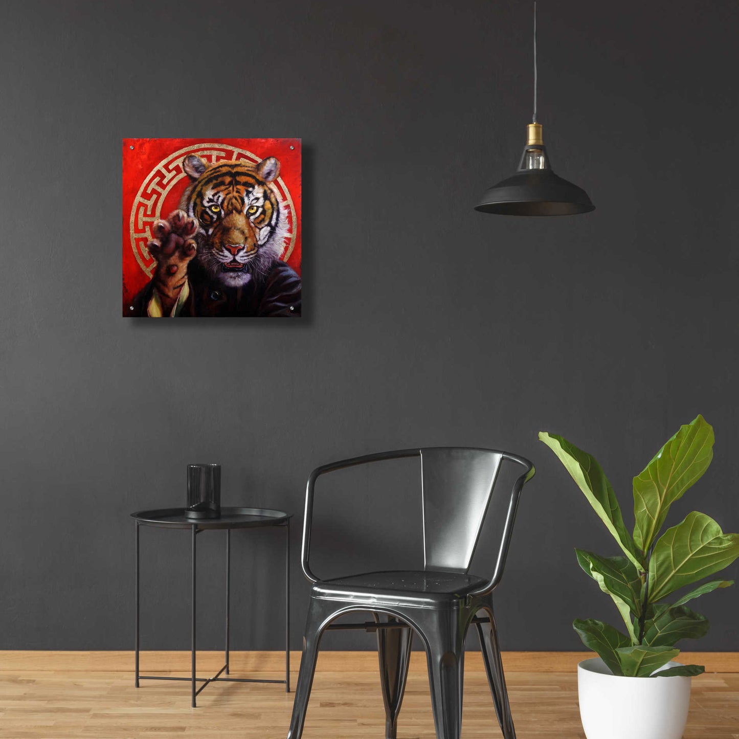 Epic Art 'Legend of Tiger Claw' by Lucia Heffernan, Acrylic Glass Wall Art,24x24