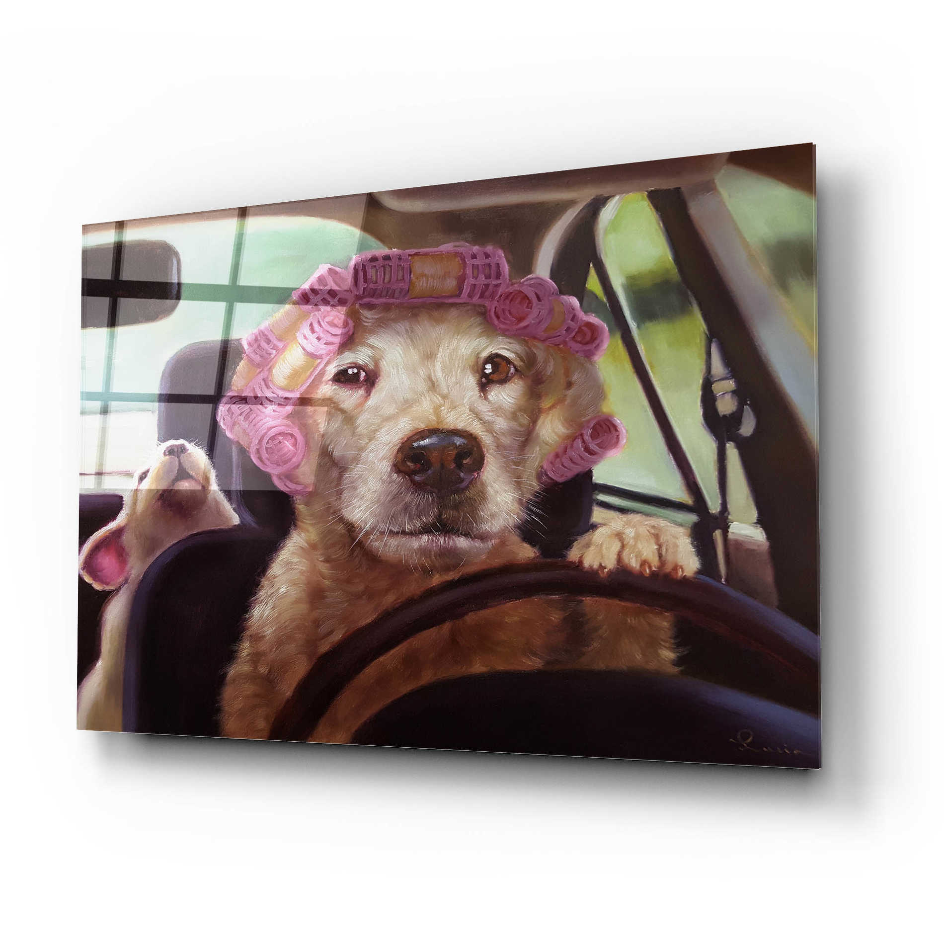 Epic Art 'Mommy Chauffeur' by Lucia Heffernan, Acrylic Glass Wall Art,24x16