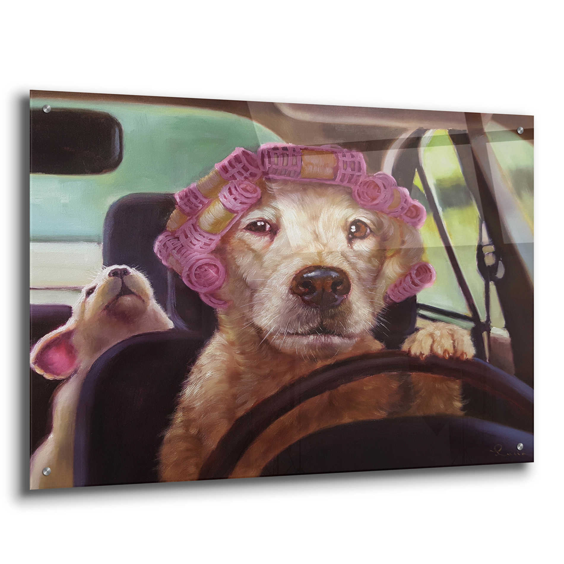 Epic Art 'Mommy Chauffeur' by Lucia Heffernan, Acrylic Glass Wall Art,36x24