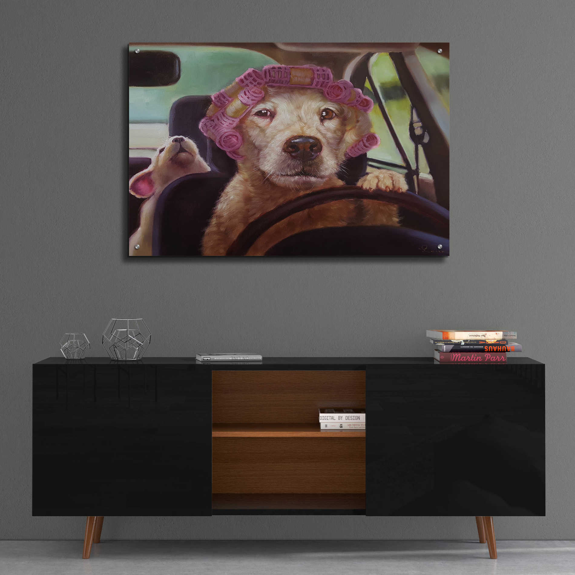 Epic Art 'Mommy Chauffeur' by Lucia Heffernan, Acrylic Glass Wall Art,36x24