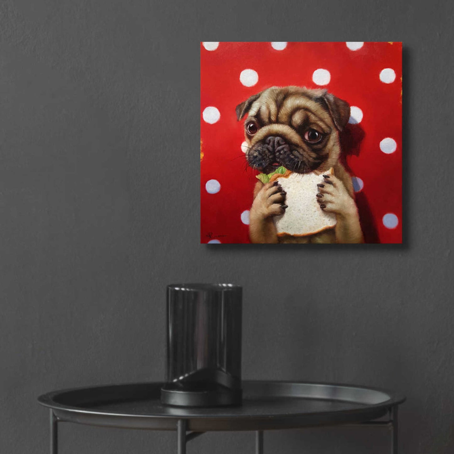 Epic Art 'Pugalicious' by Lucia Heffernan, Acrylic Glass Wall Art,12x12