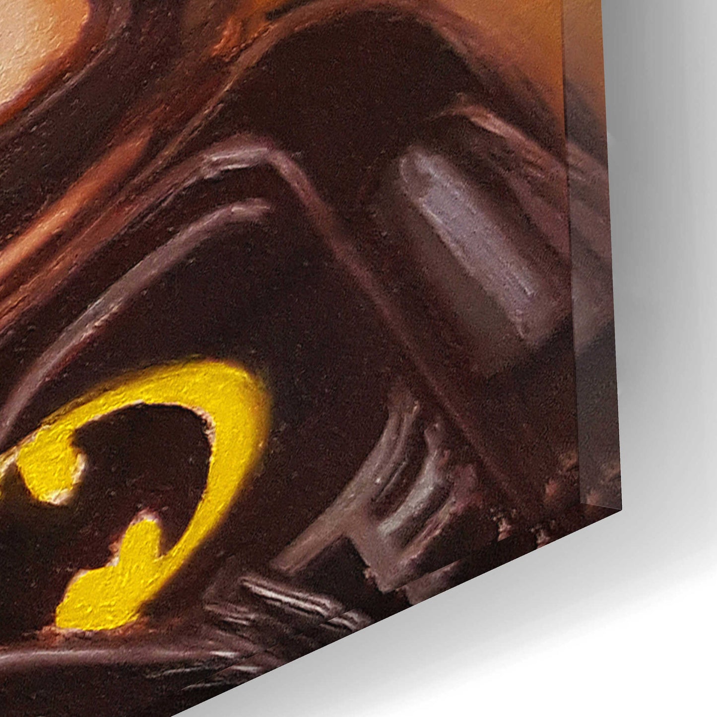 Epic Art 'Selfie with Batman' by Lucia Heffernan, Acrylic Glass Wall Art,16x12