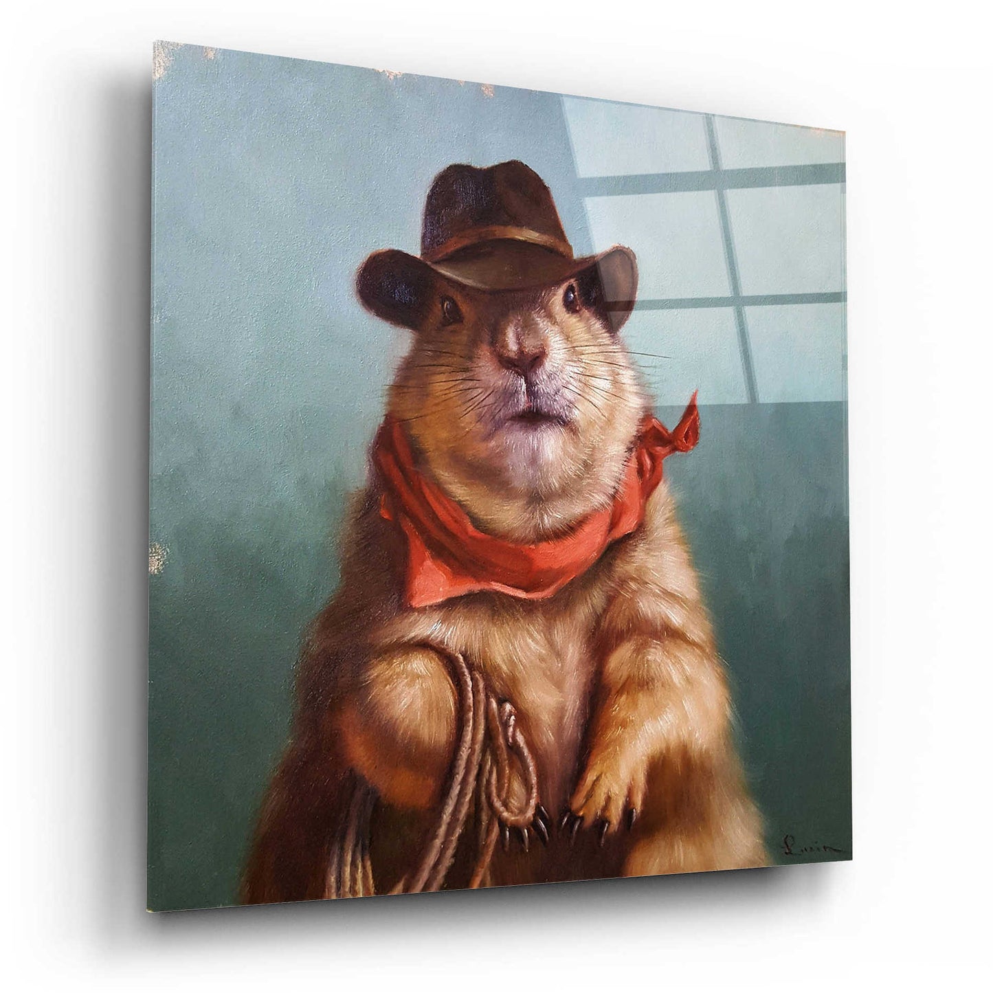 Epic Art 'Underground Cowboy' by Lucia Heffernan, Acrylic Glass Wall Art,12x12