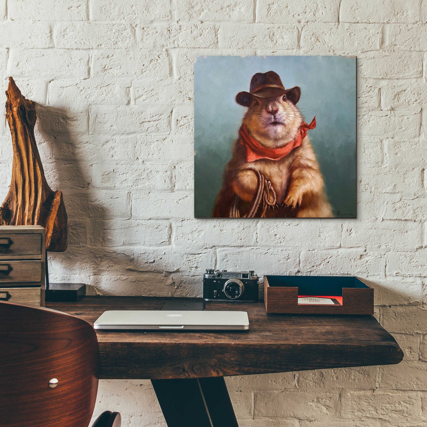 Epic Art 'Underground Cowboy' by Lucia Heffernan, Acrylic Glass Wall Art,12x12