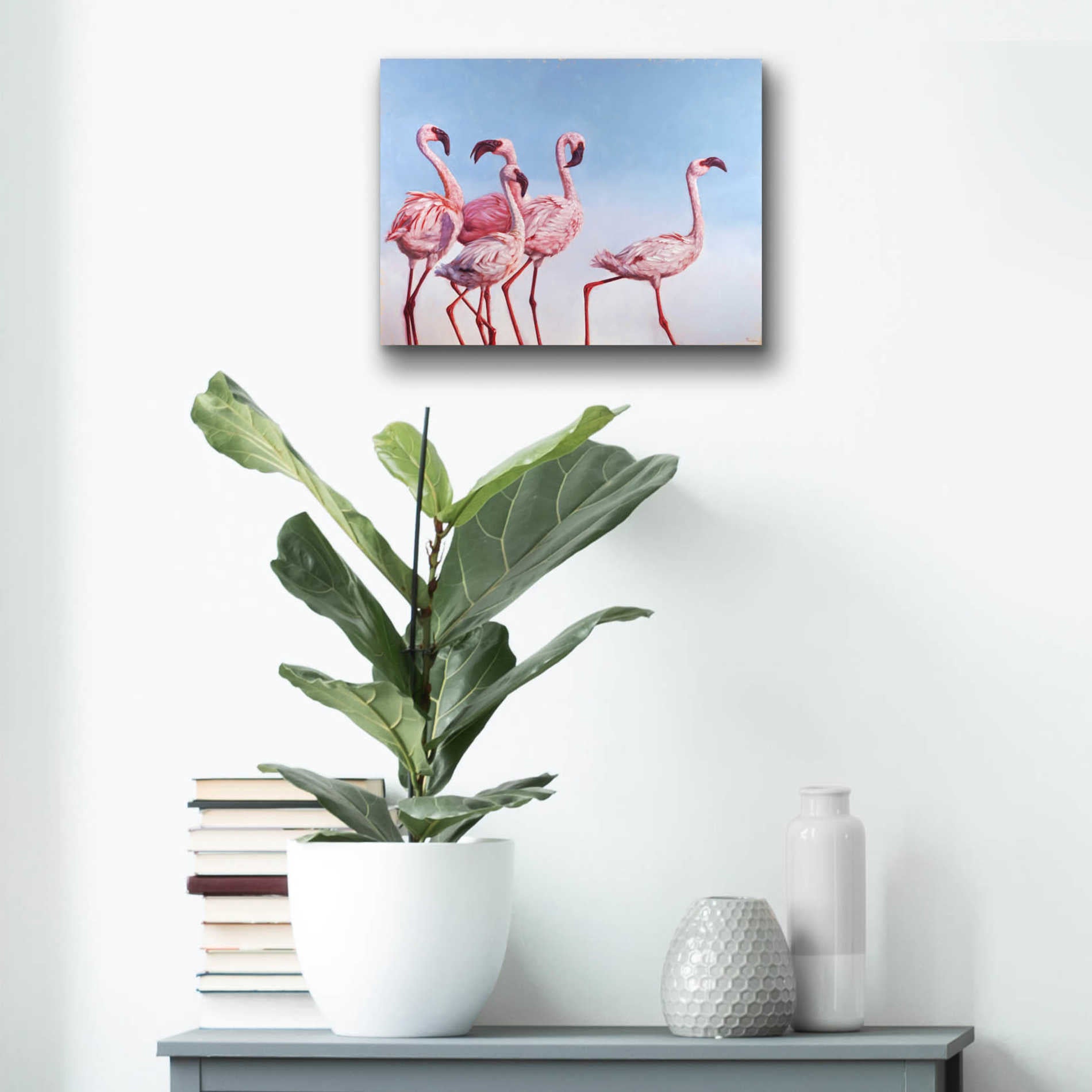 Epic Art 'Pink Ladies' by Lucia Heffernan, Acrylic Glass Wall Art,16x12