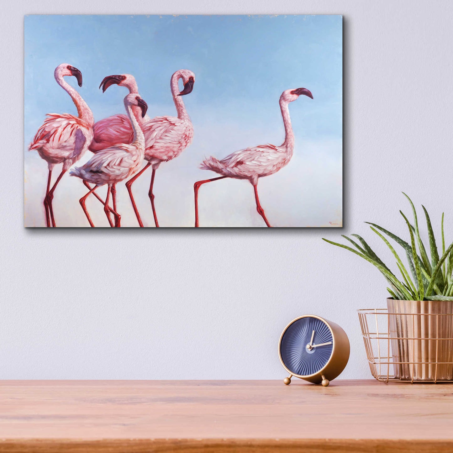 Epic Art 'Pink Ladies' by Lucia Heffernan, Acrylic Glass Wall Art,16x12