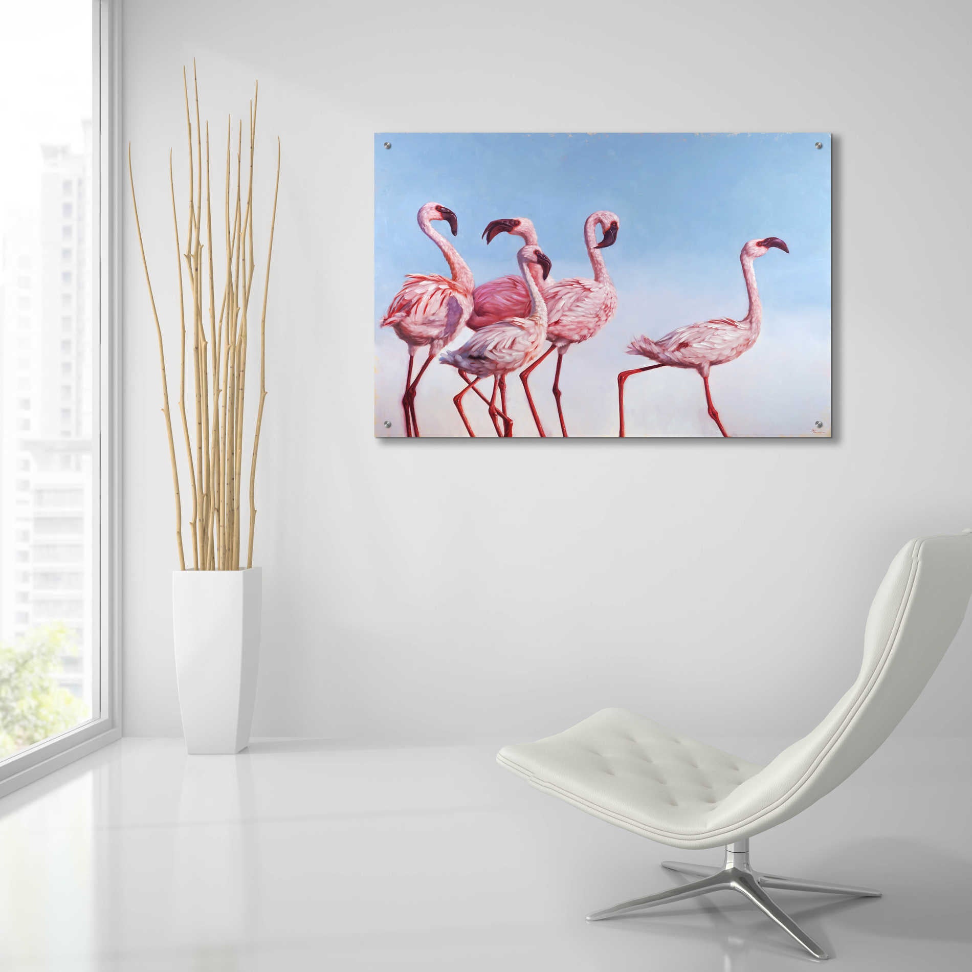 Epic Art 'Pink Ladies' by Lucia Heffernan, Acrylic Glass Wall Art,36x24