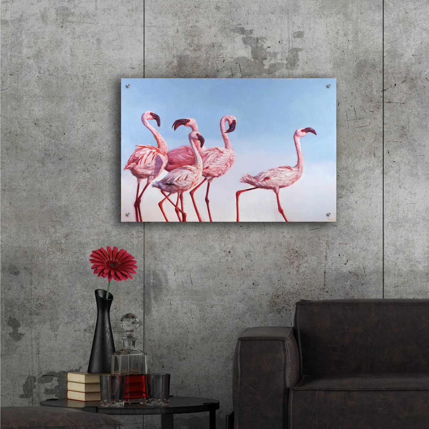 Epic Art 'Pink Ladies' by Lucia Heffernan, Acrylic Glass Wall Art,36x24