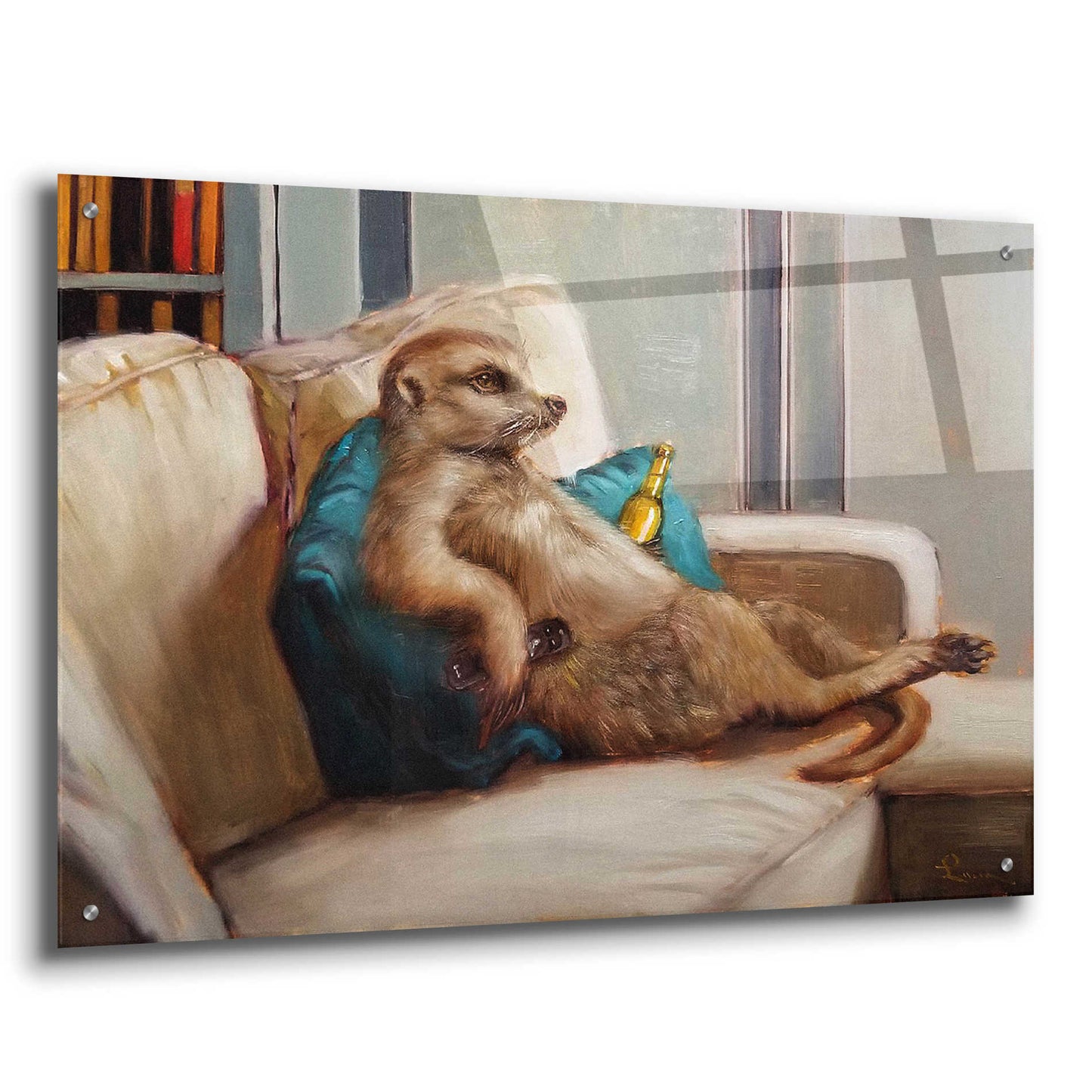 Epic Art 'Couch Potato' by Lucia Heffernan, Acrylic Glass Wall Art,36x24