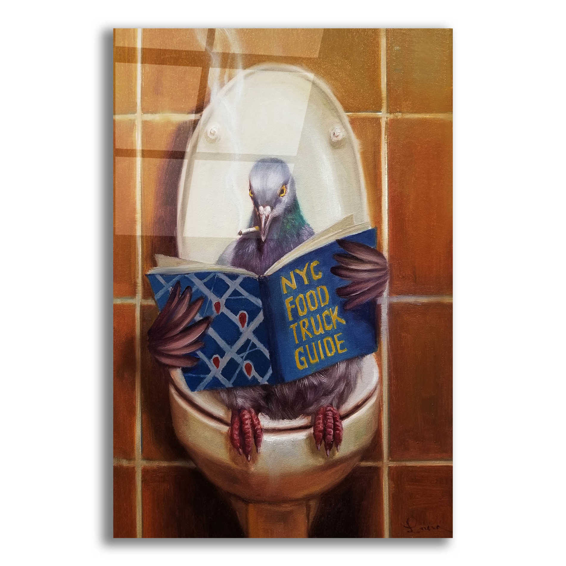 Epic Art 'Stool Pigeon' by Lucia Heffernan, Acrylic Glass Wall Art