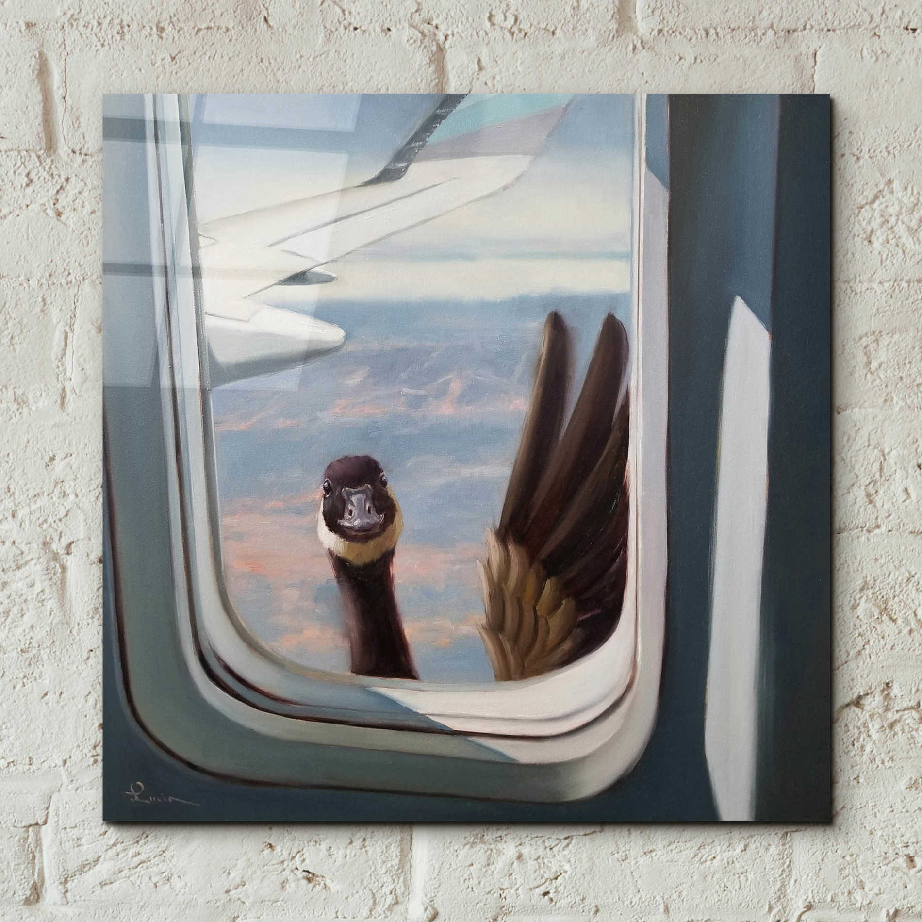 Epic Art 'Friendly Skies' by Lucia Heffernan, Acrylic Glass Wall Art,12x12