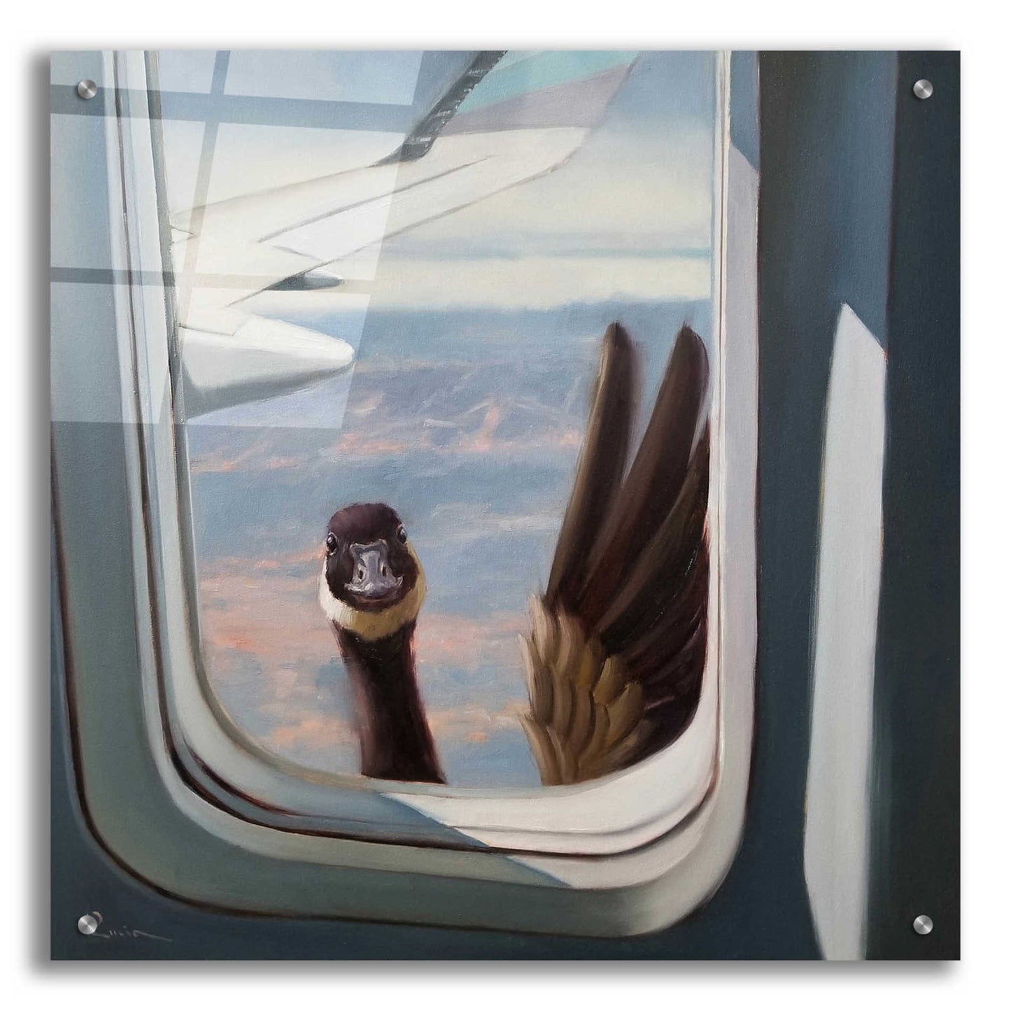 Epic Art 'Friendly Skies' by Lucia Heffernan, Acrylic Glass Wall Art,24x24