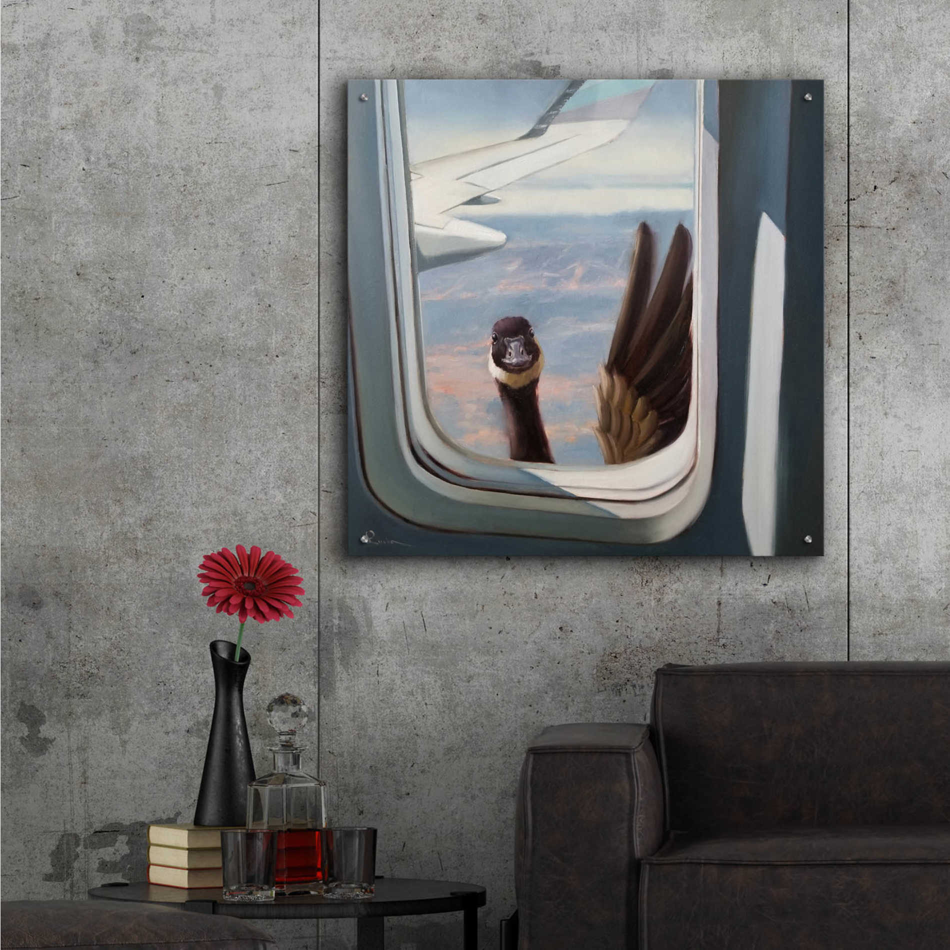 Epic Art 'Friendly Skies' by Lucia Heffernan, Acrylic Glass Wall Art,36x36