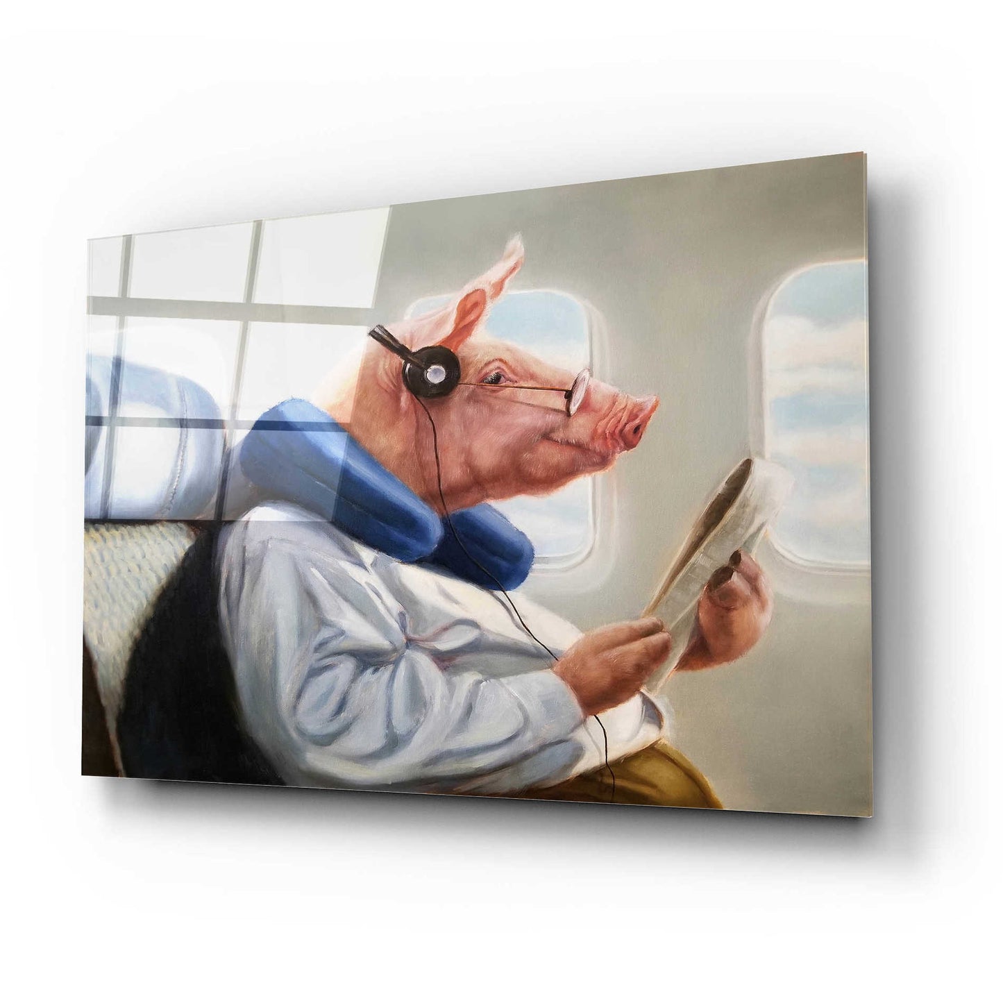 Epic Art 'When Pigs Fly No. 2' by Lucia Heffernan, Acrylic Glass Wall Art,24x16